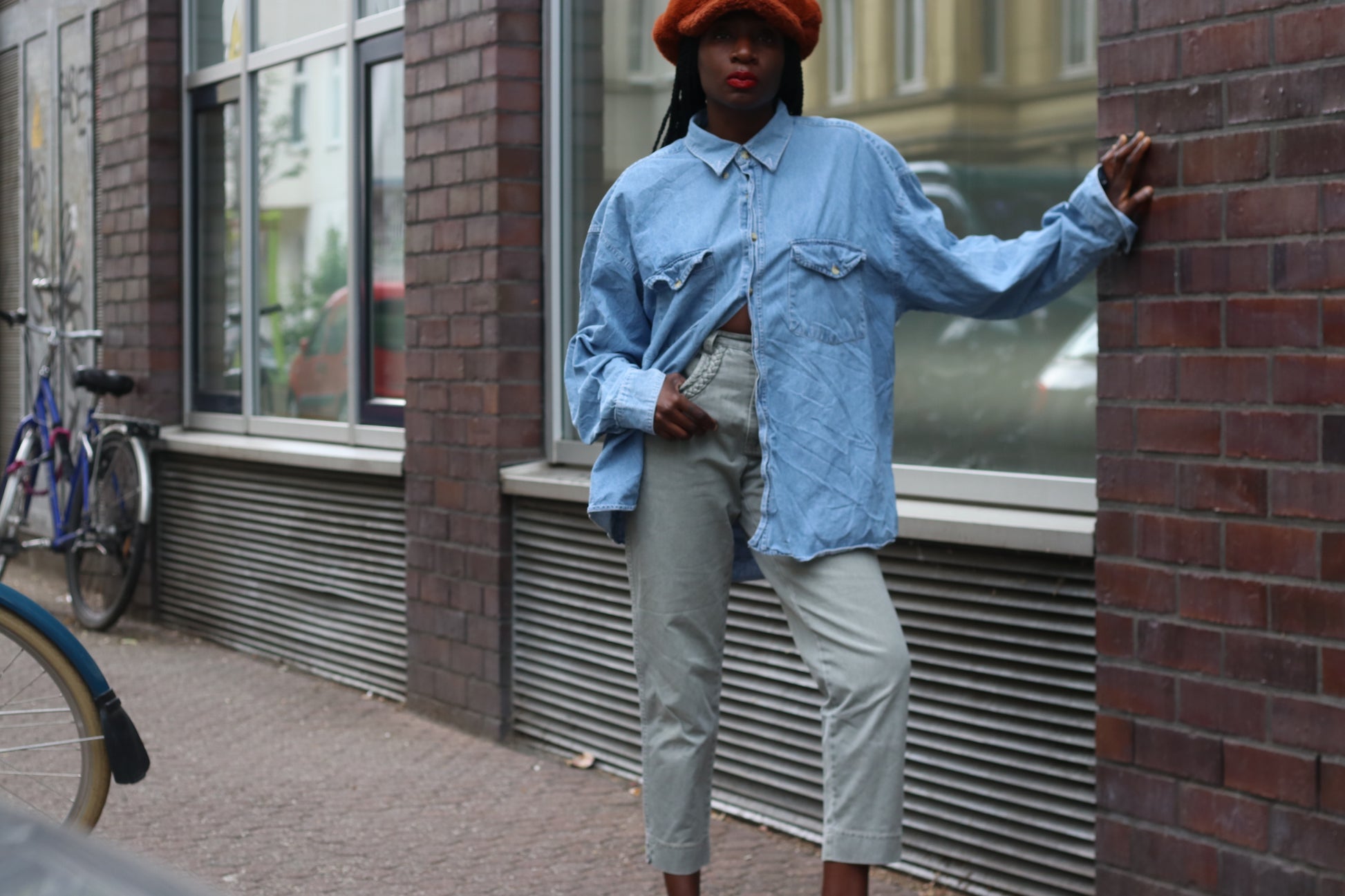 Vintage Chaser Denim Shirt Blue 90s Western Long Sleeve Jean Button Down Large