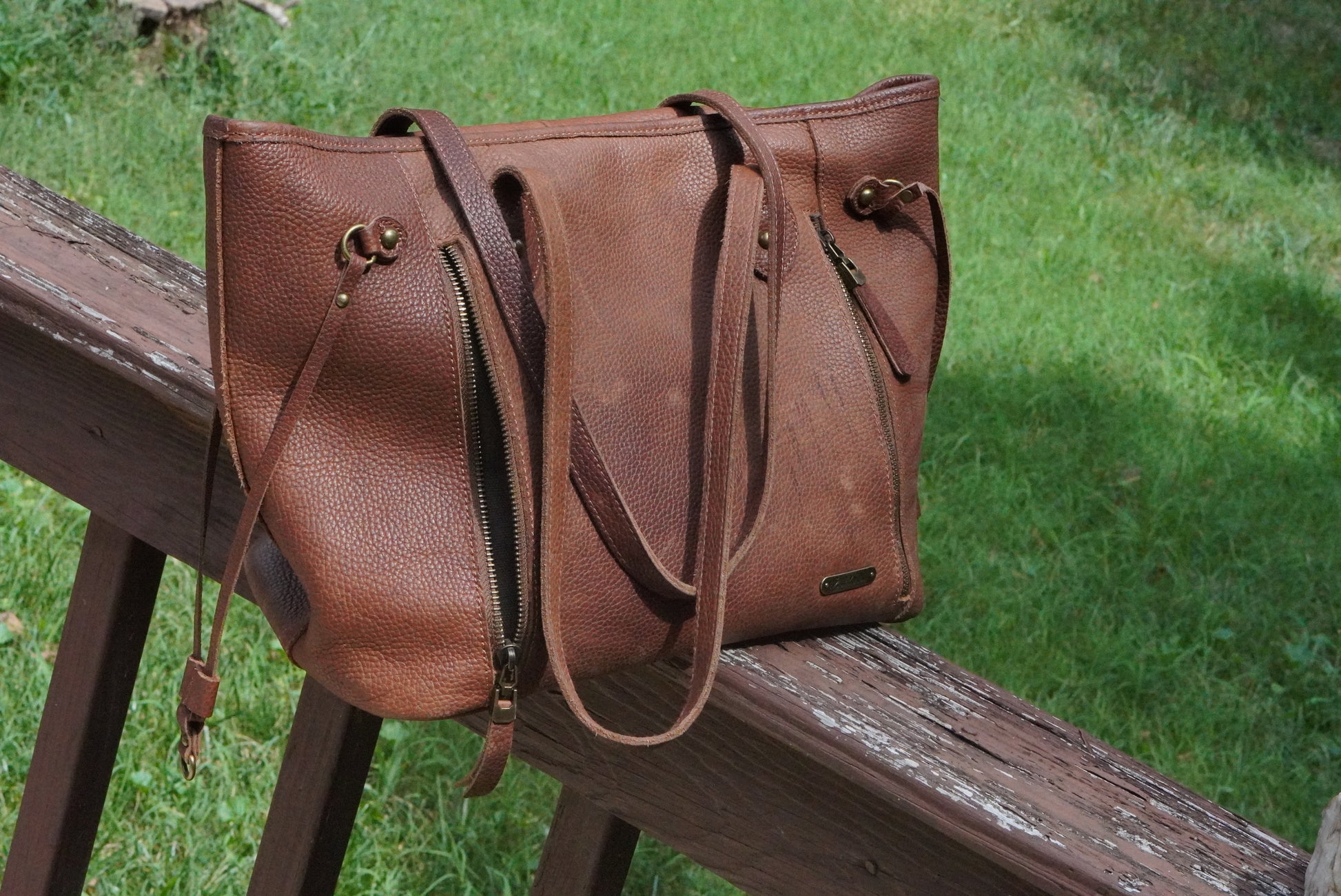 Y2k Vintage Montana West Brown Leather Tote Bag - Western Shoulder Bag