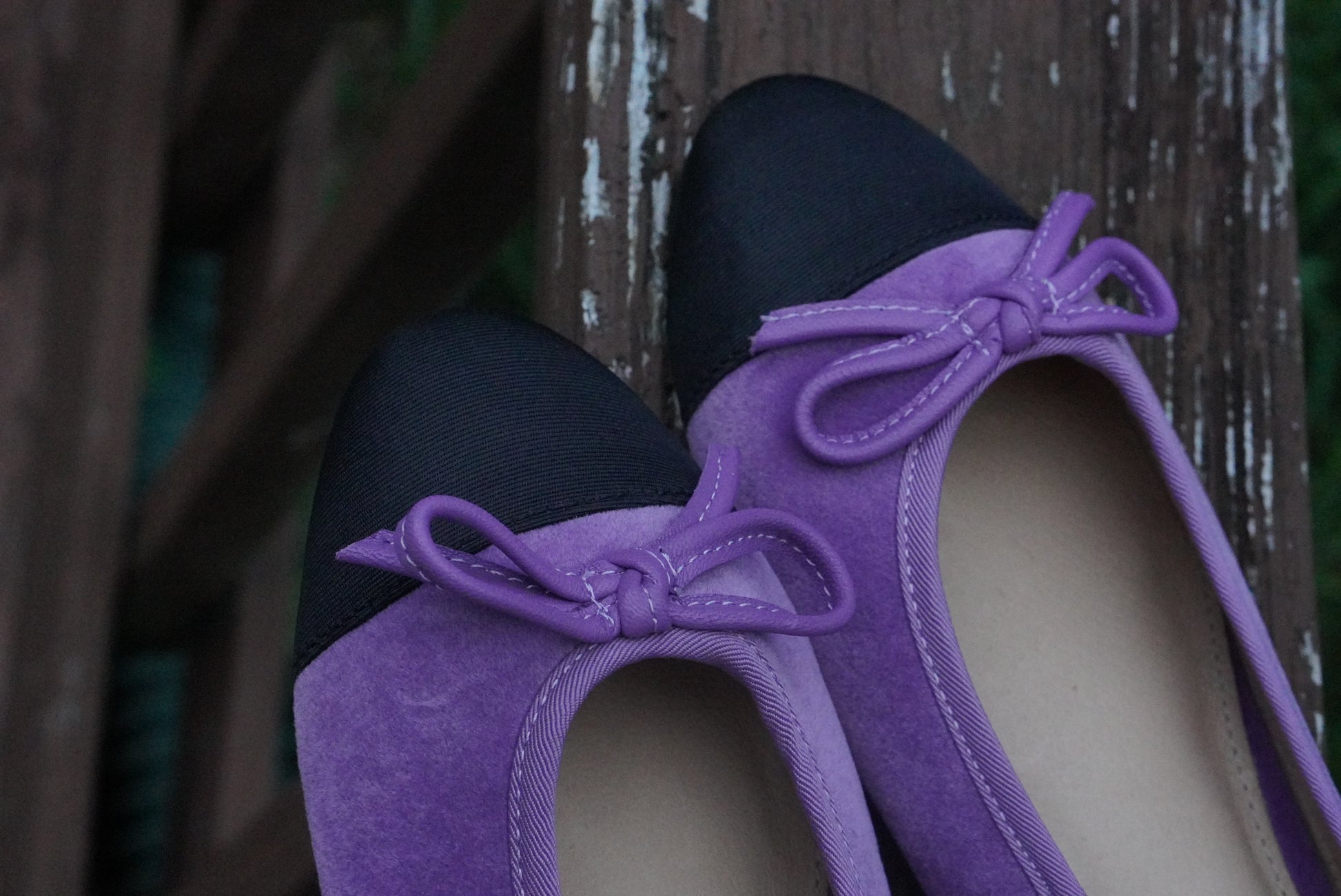 Steve Madden Vintage 90s Purple Suede Cap Toe Ballet Flats Size US8