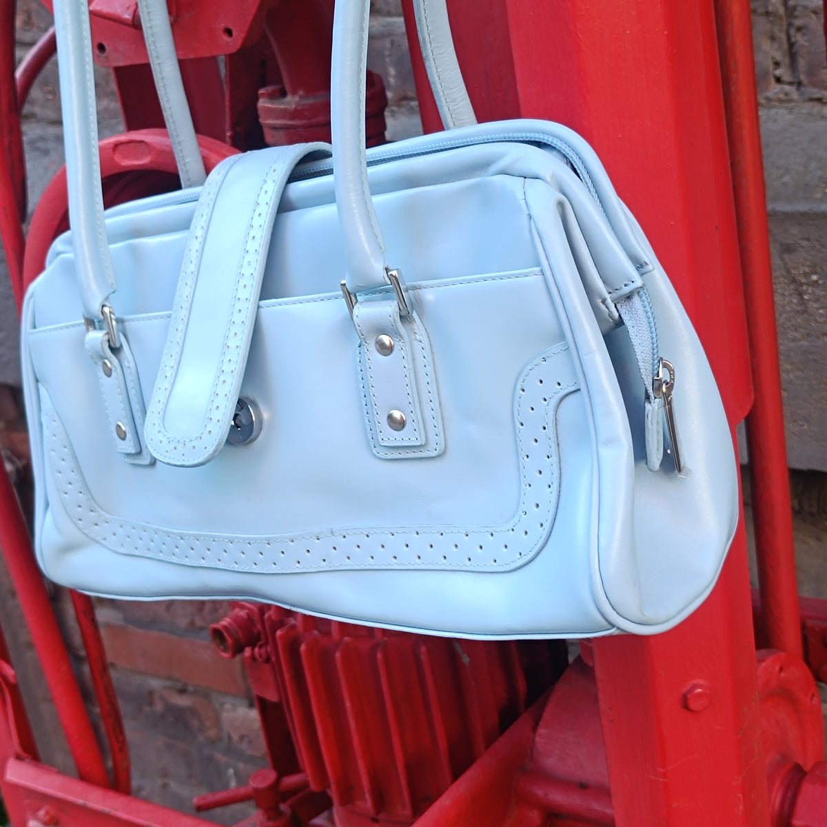 Baby Blue Shoulder Bag | Vintage Y2K West | Pastel