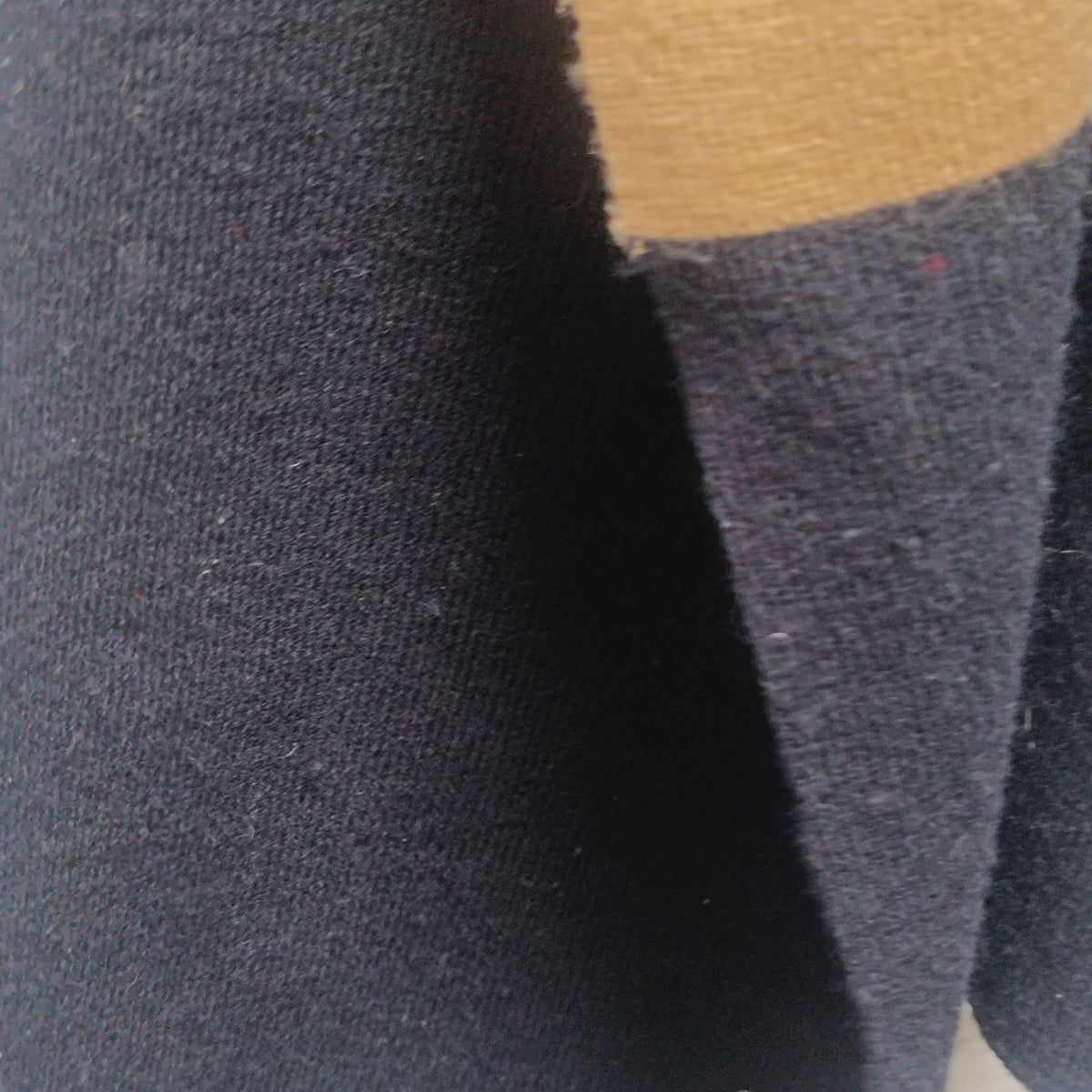 Knit Scarf - Vintage 90s Block Stripe Winter Wrap - Black Beige
