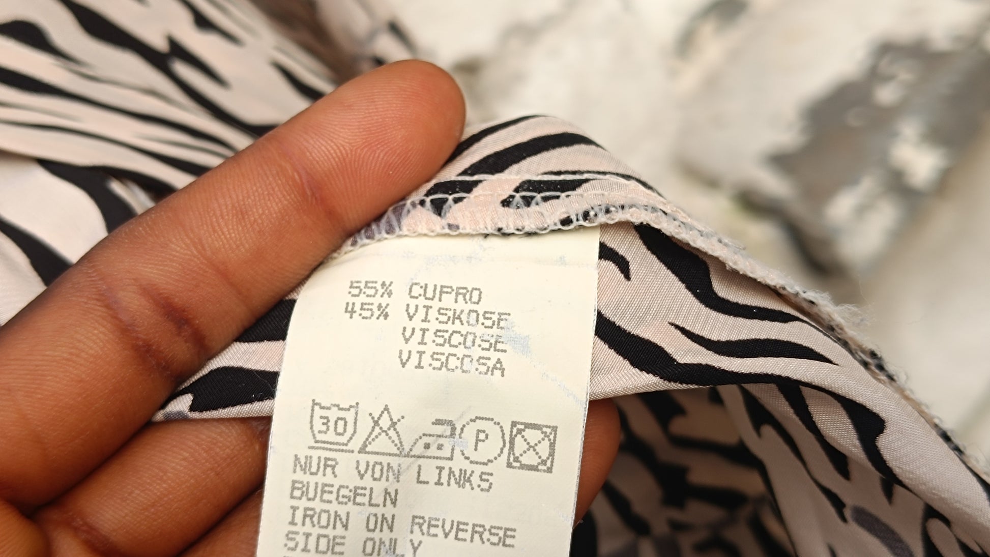  Vintage 90s Zebra Print Blouse - Oversized Animal Print Boho Top