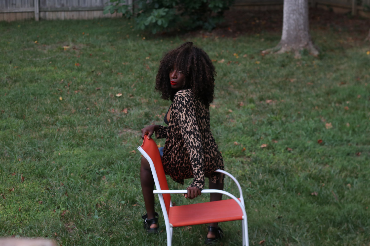 Halogen Vintage Y2K Leopard Print Open Front Cardigan | Medium Animal Print Top