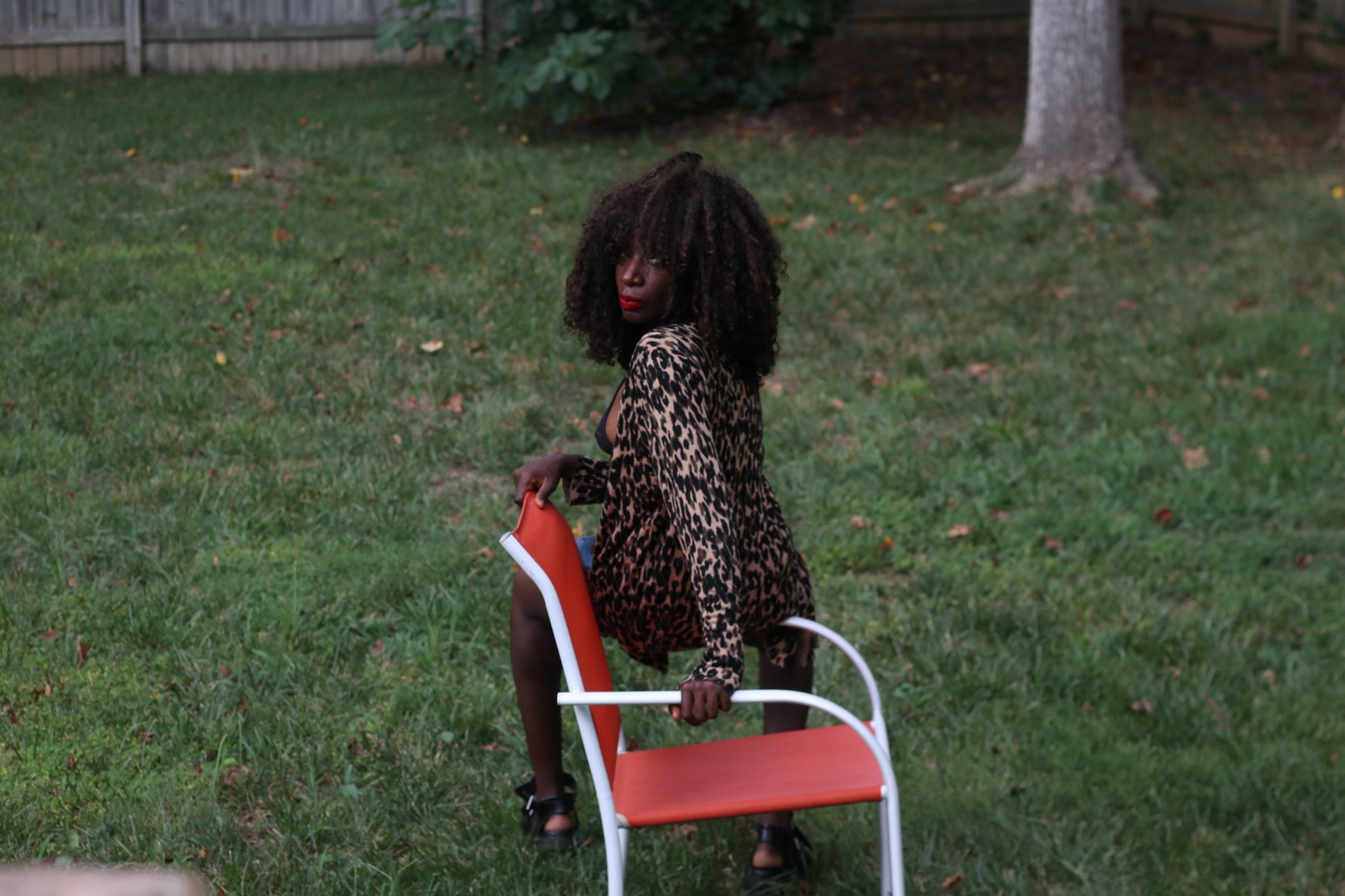 Halogen Vintage Y2K Leopard Print Open Front Cardigan | Medium Animal Print Top