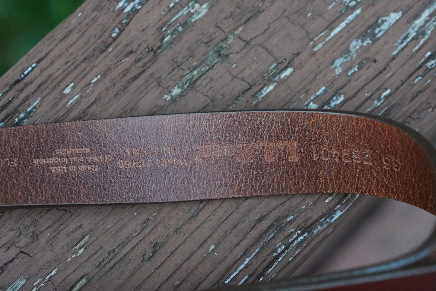 L.L. Bean Vintage Full Grain Leather Belt - Made in USA Brown Size 36