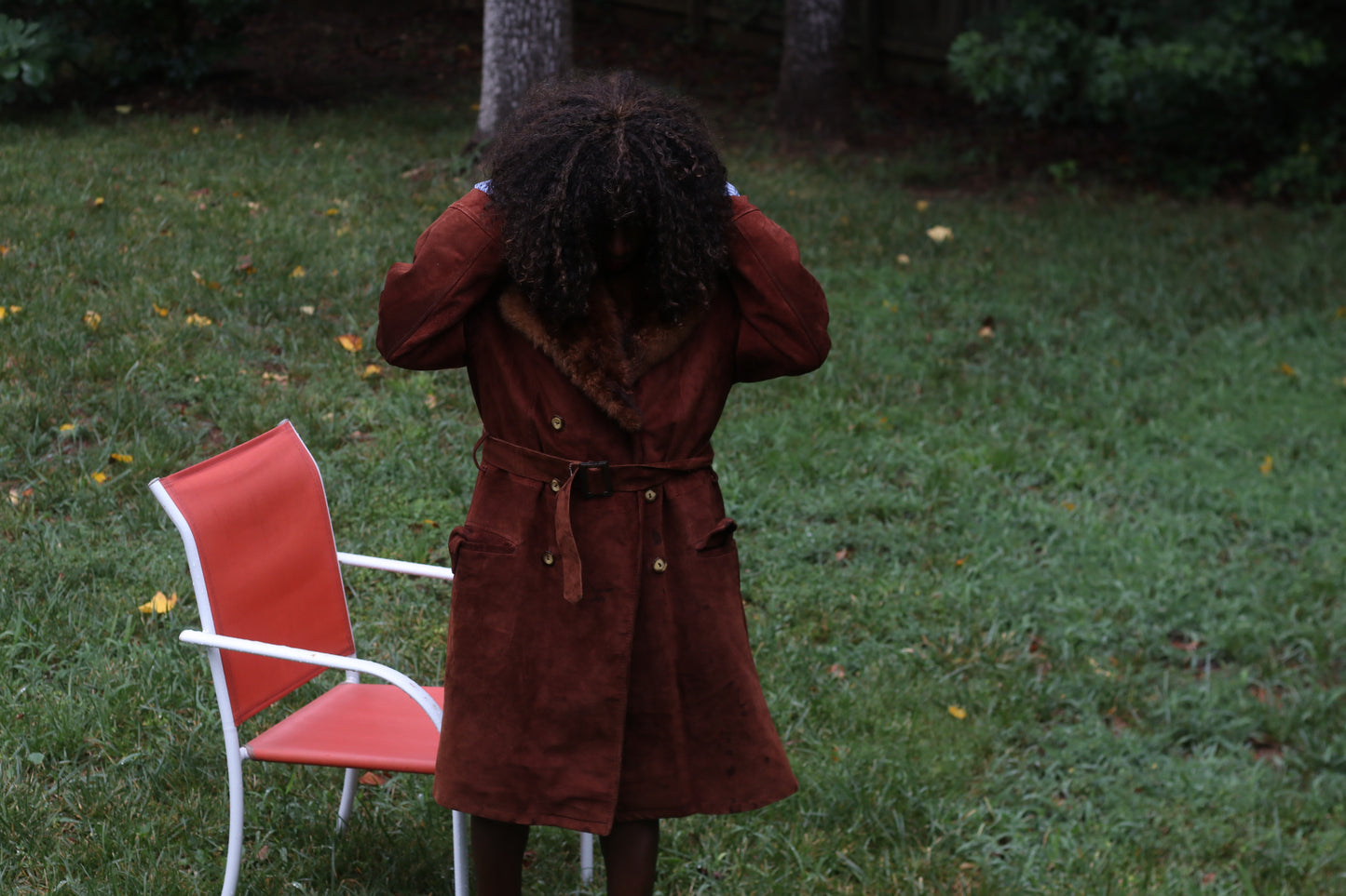 Vintage 70s Wild 'N' Woolly Sheepskin Coat | Rust Suede Penny Lane