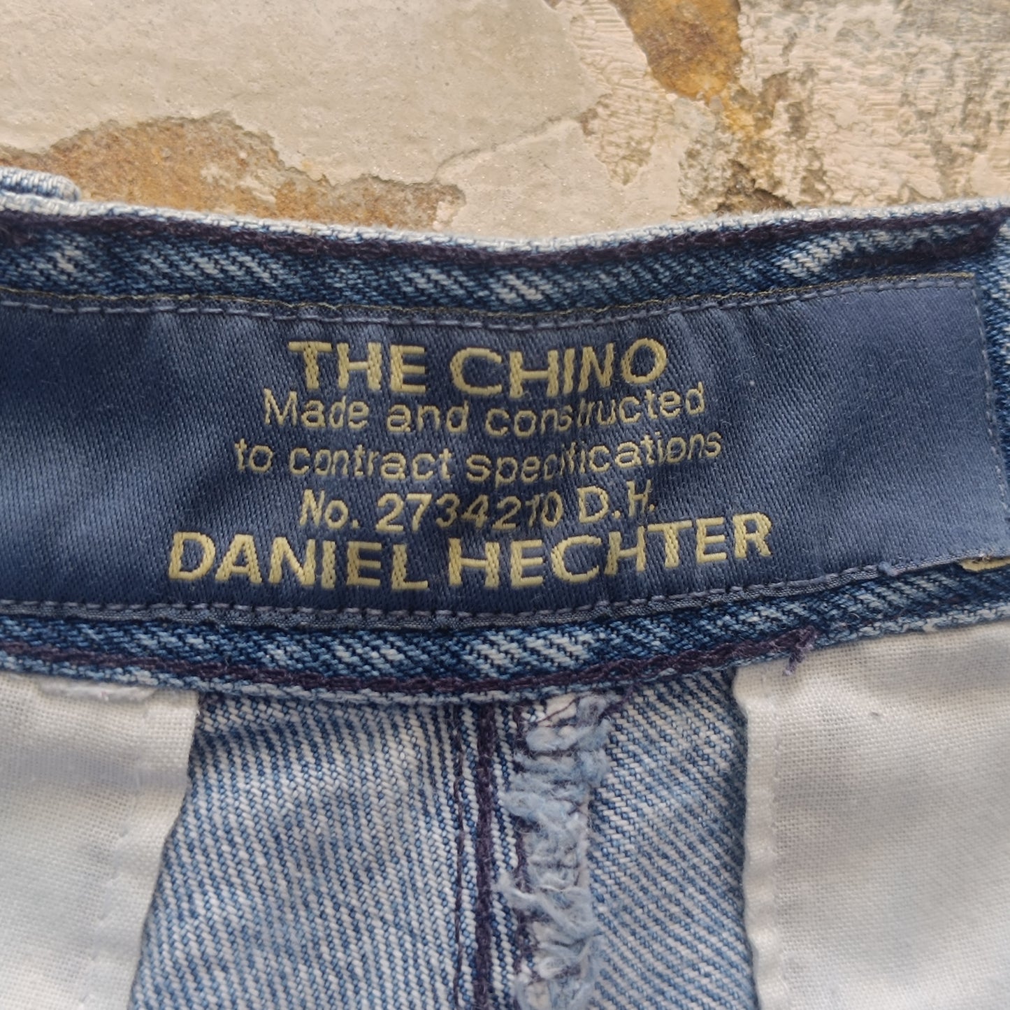 Vintage 80s Daniel Hechter Pleated Denim Chinos | High-Waist Blue Jeans