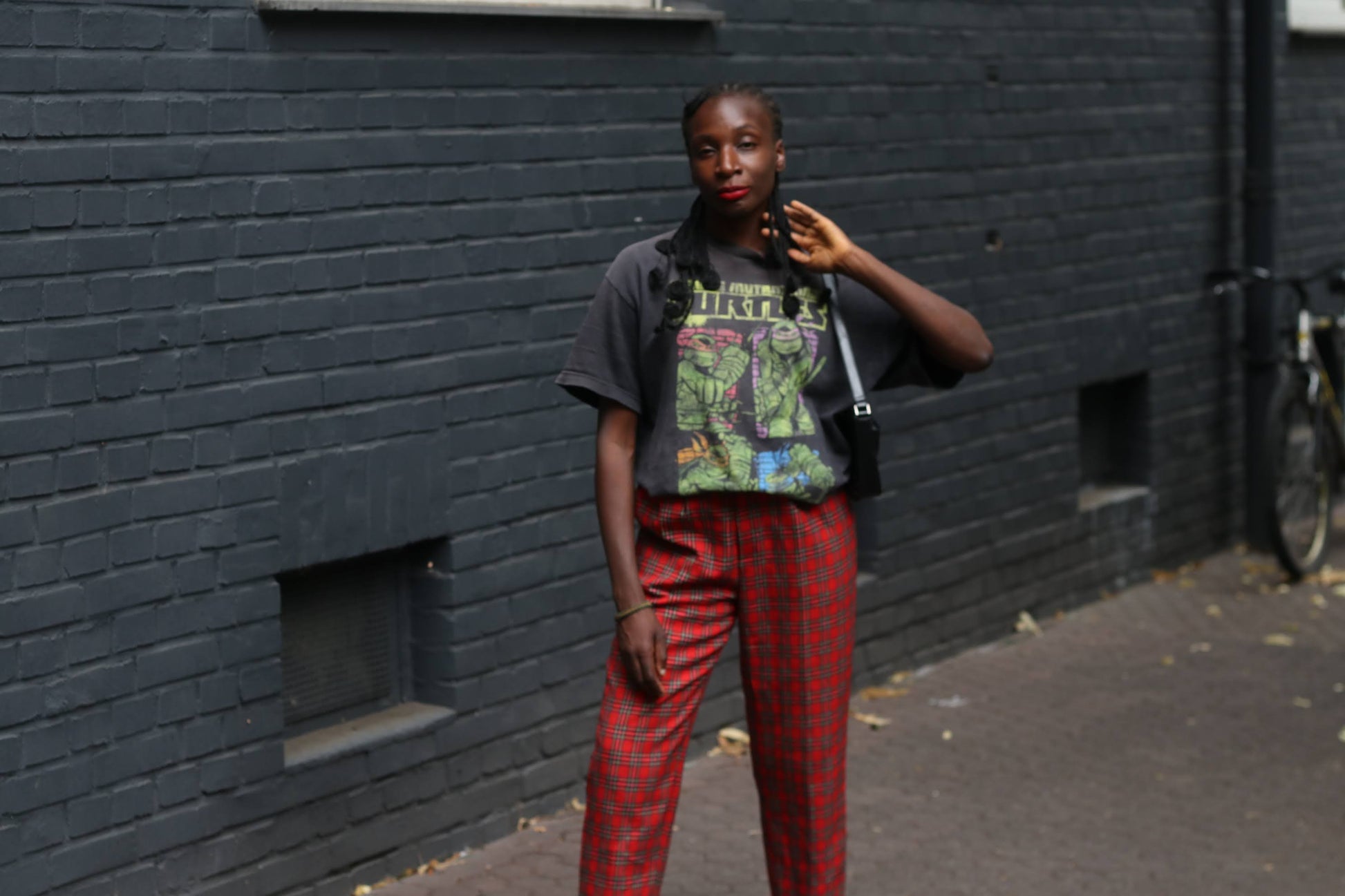 Vintage Red Plaid Trousers | 80s High Waist Tartan Wool Pants | Fits M