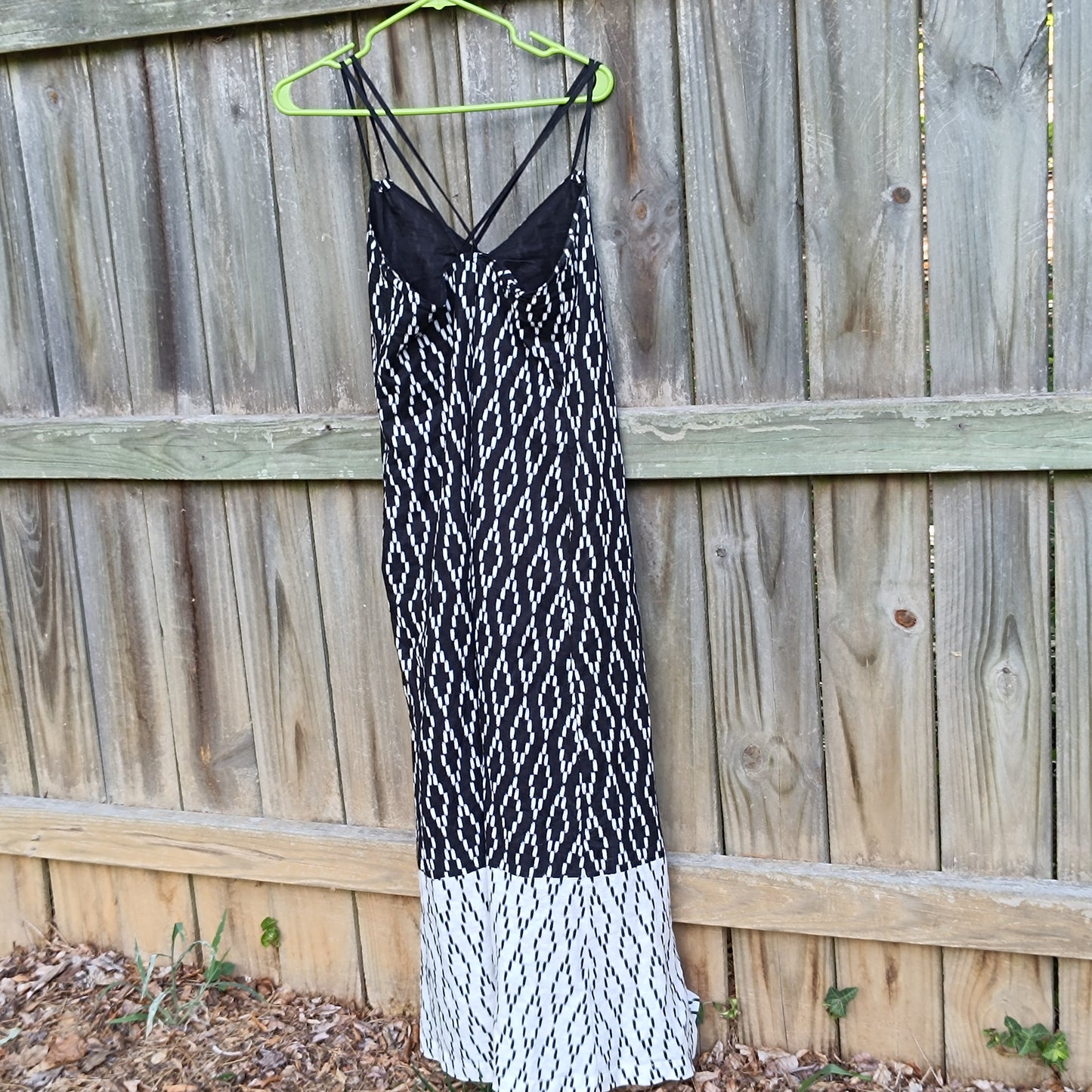 Vintage Banana Republic Cotton Linen Ikat Print Maxi Dress - Size 6
