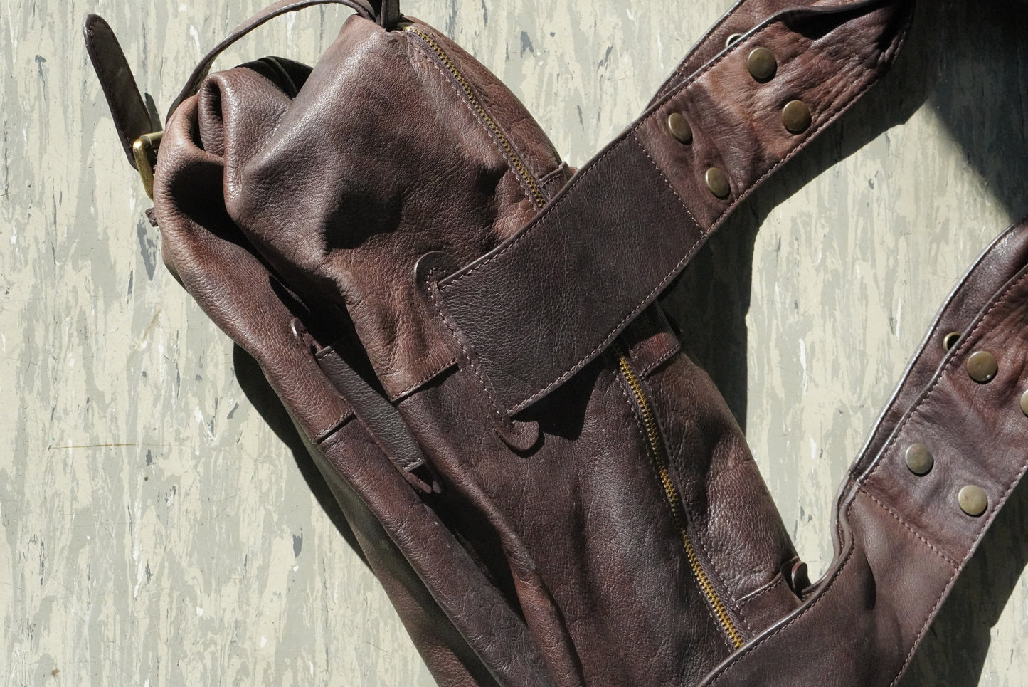 Dolce & Gabbana Vintage 2000s Brown Leather Shoulder Bag Slouchy