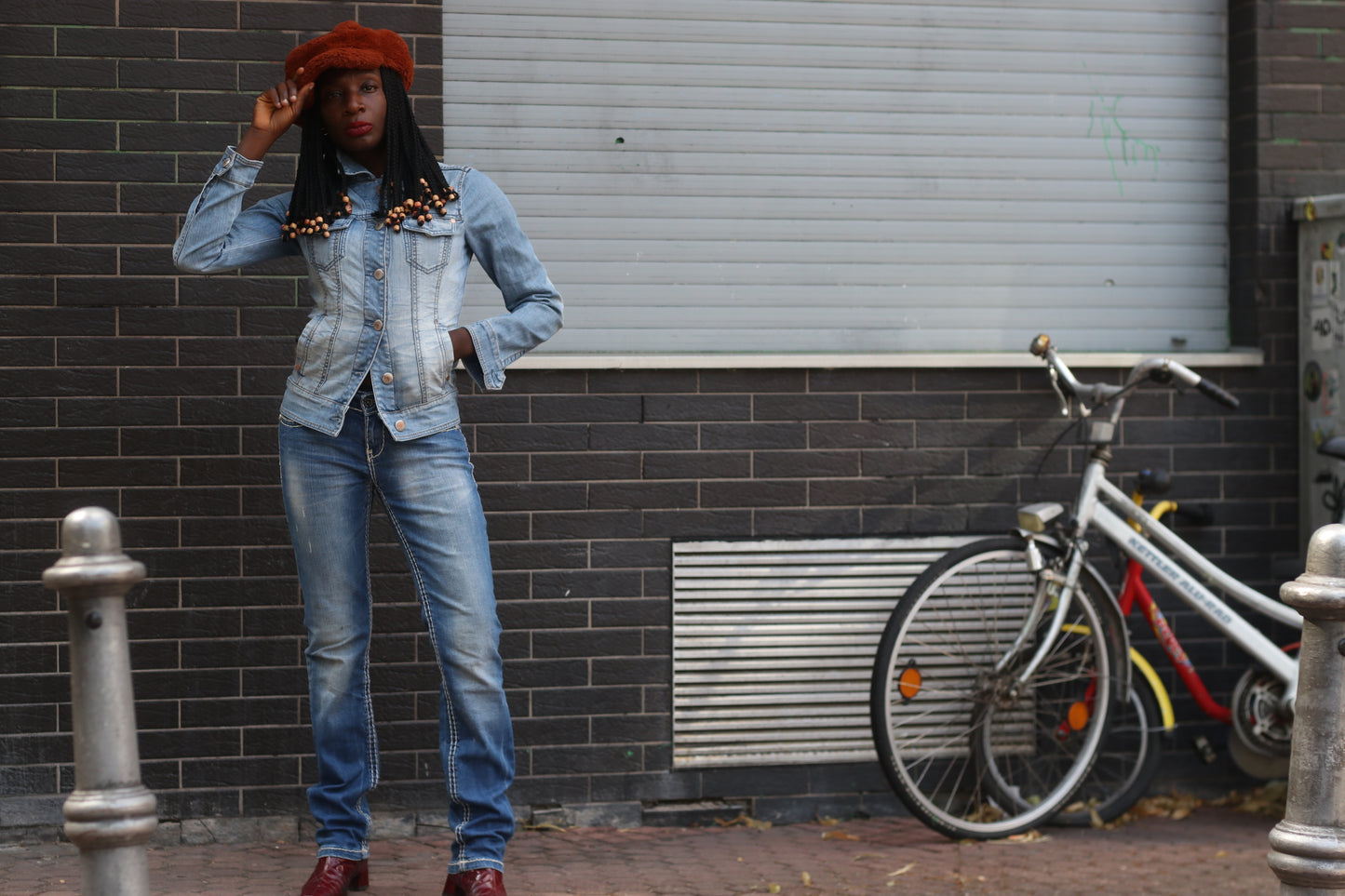 Esprit Vintage 90s Denim Jacket - Light Wash Fitted Jean Jacket