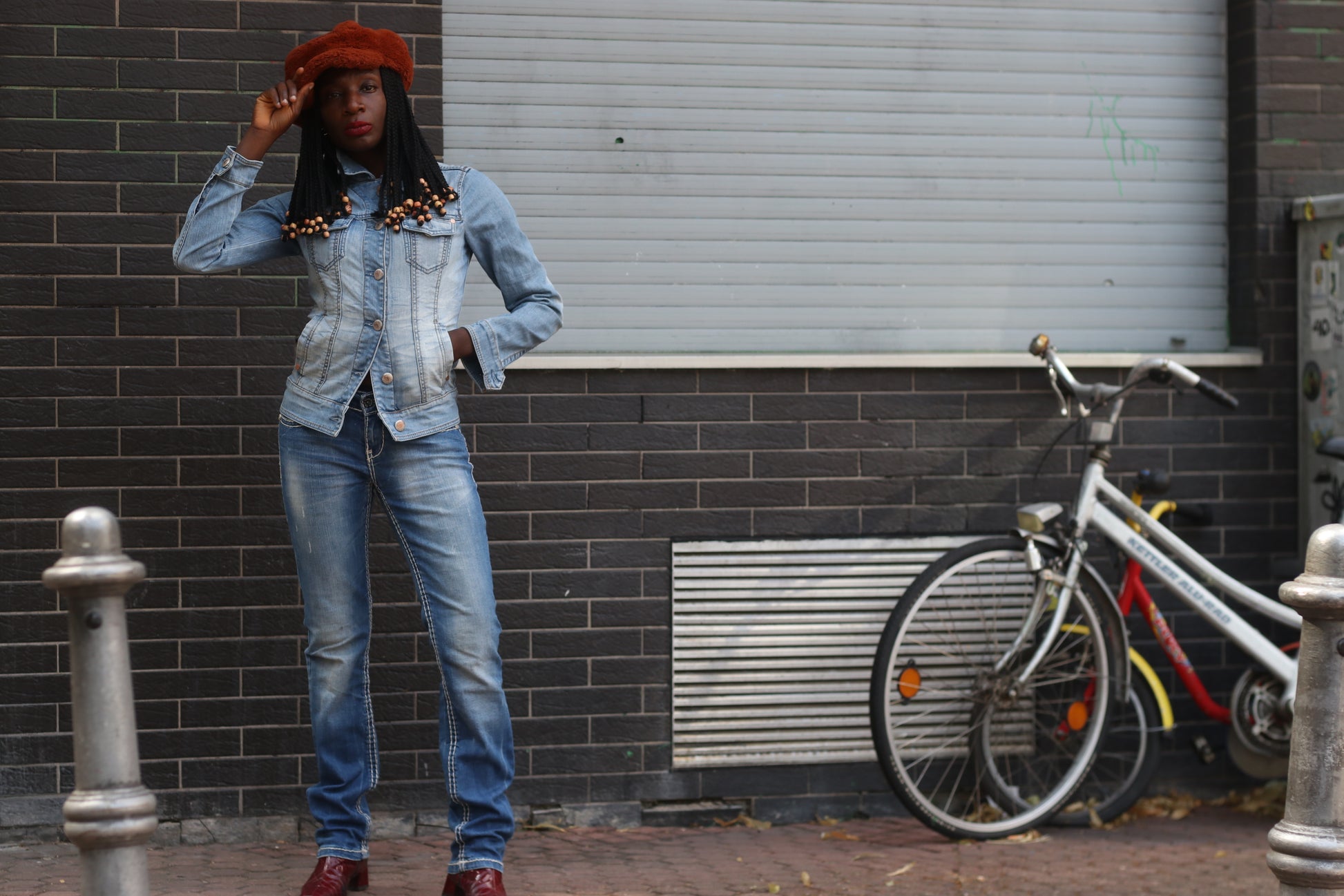 Esprit Vintage 90s Denim Jacket - Light Wash Fitted Jean Jacket