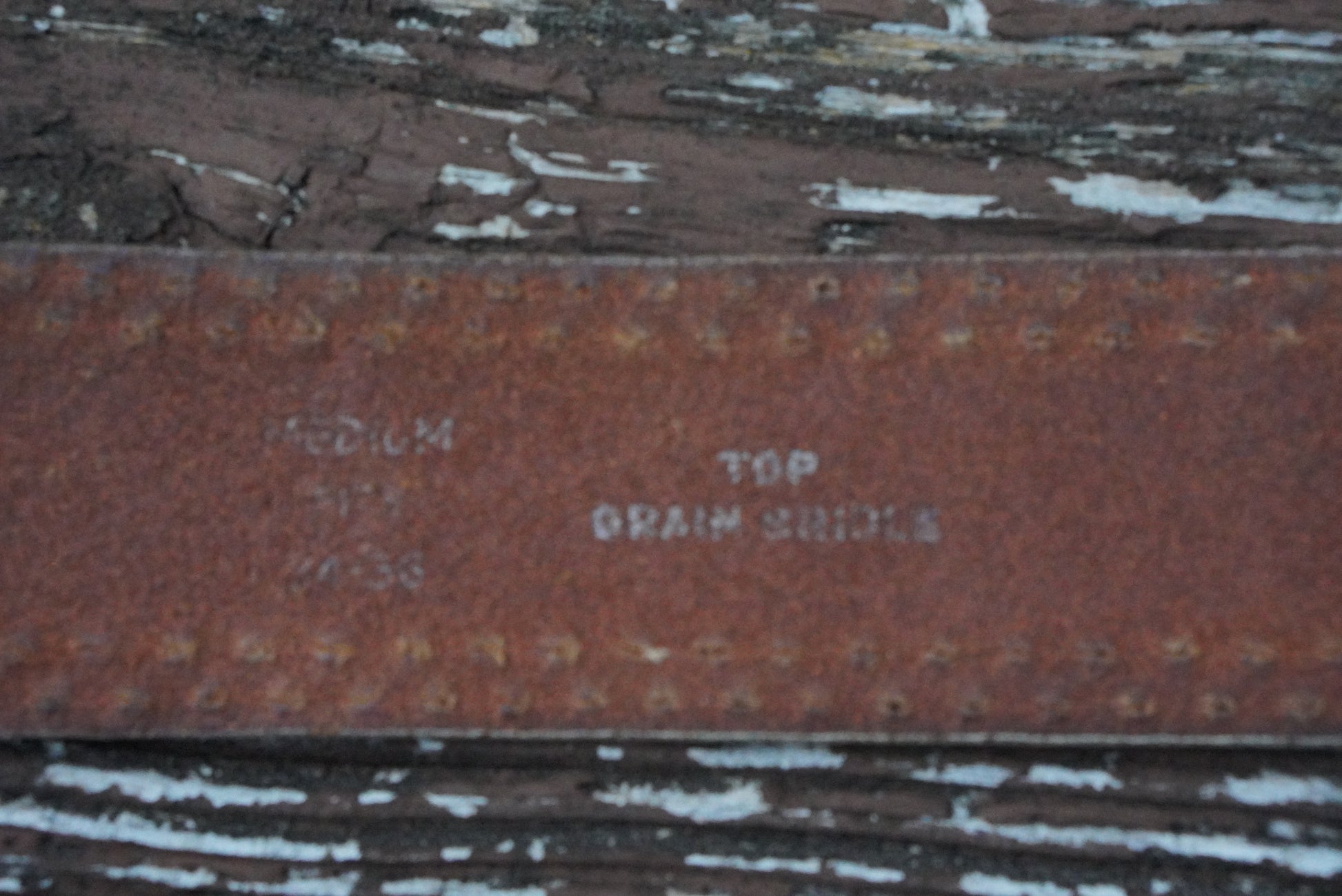 Vintage White Leather Belt - 70s Top Grain Bridle Stitch Belt - Medium