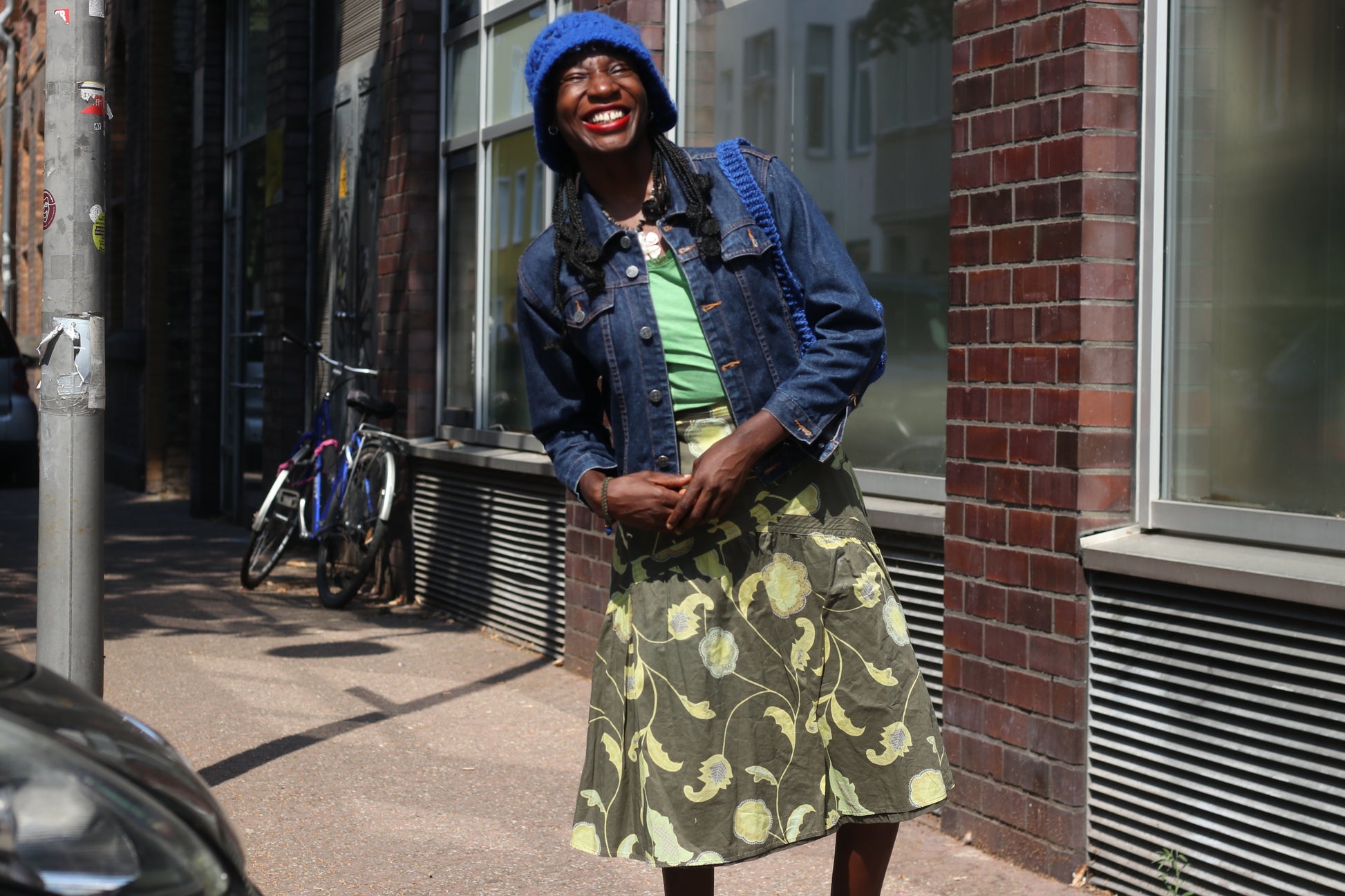 Floral Midi Skirt - Vintage 2000s Y2K Mexx Olive Green - Fits XS S