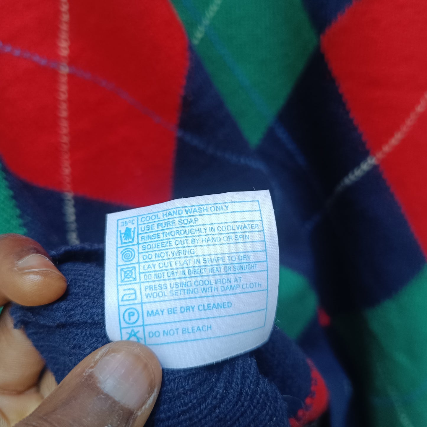 Argyle Wool Jumper | Vintage 90s Pringle Scotland Pullover L