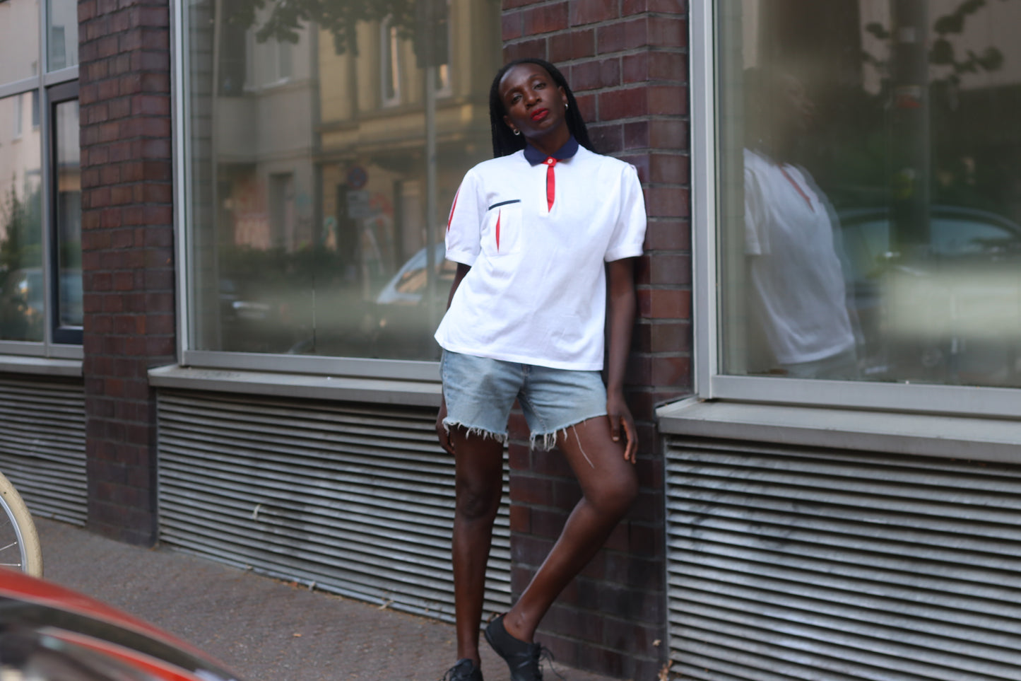 Bleyle Vintage 80s White Polo Shirt - West Germany Preppy Tennis Top