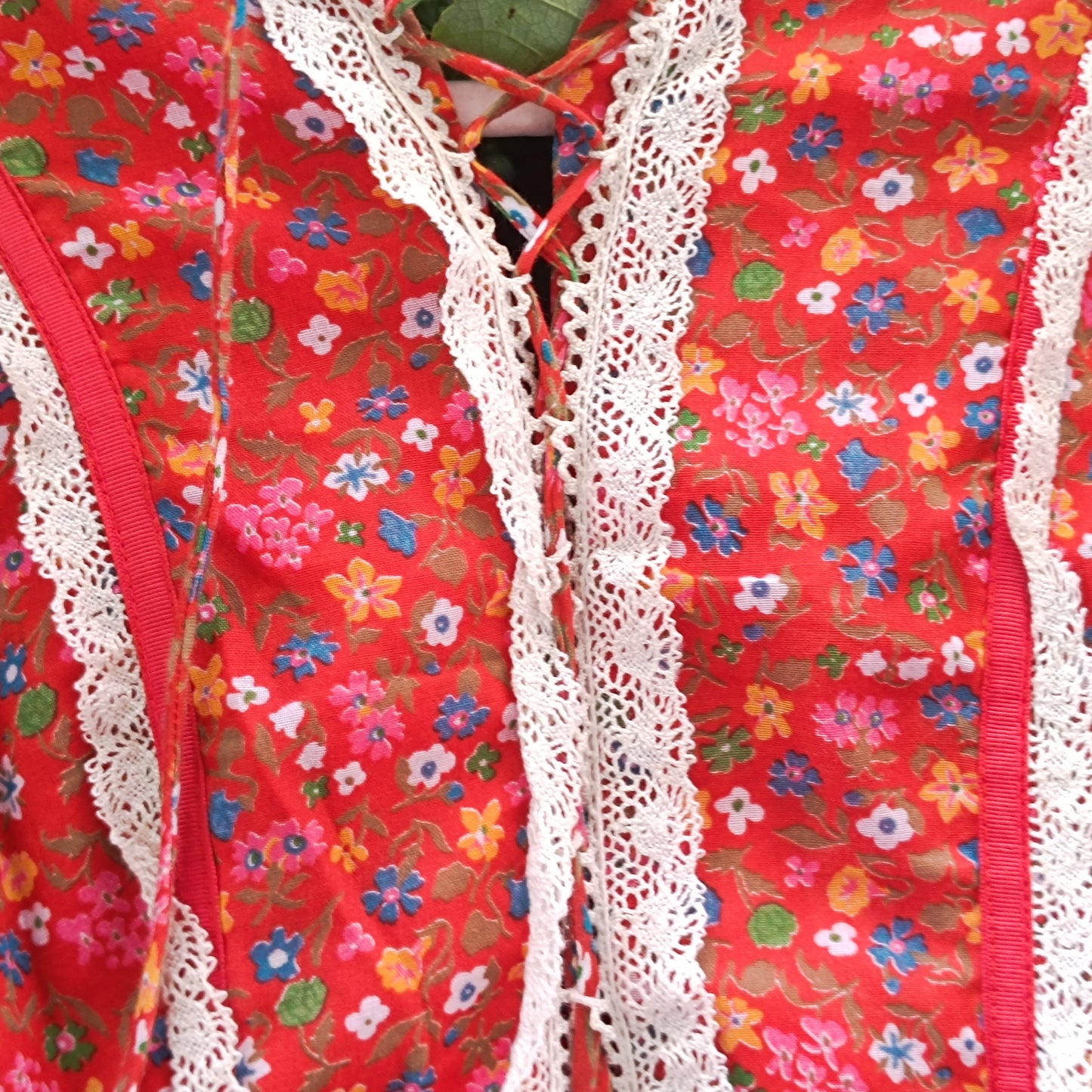 Candi Jones Vintage 70s Floral Ditsy Prairie Boho Maxi Dress | M/L
