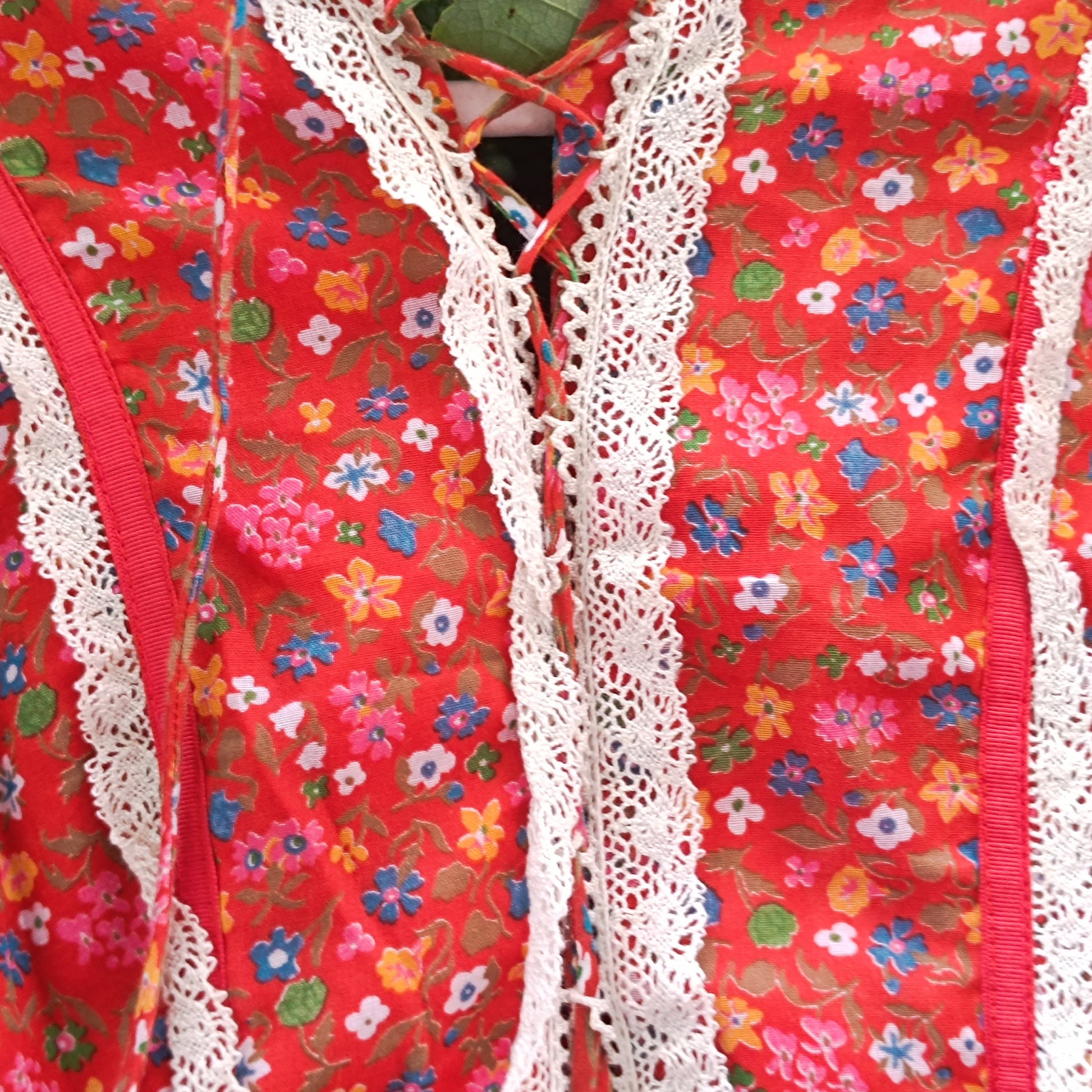 Candi Jones Vintage 70s Floral Ditsy Prairie Boho Maxi Dress | M/L