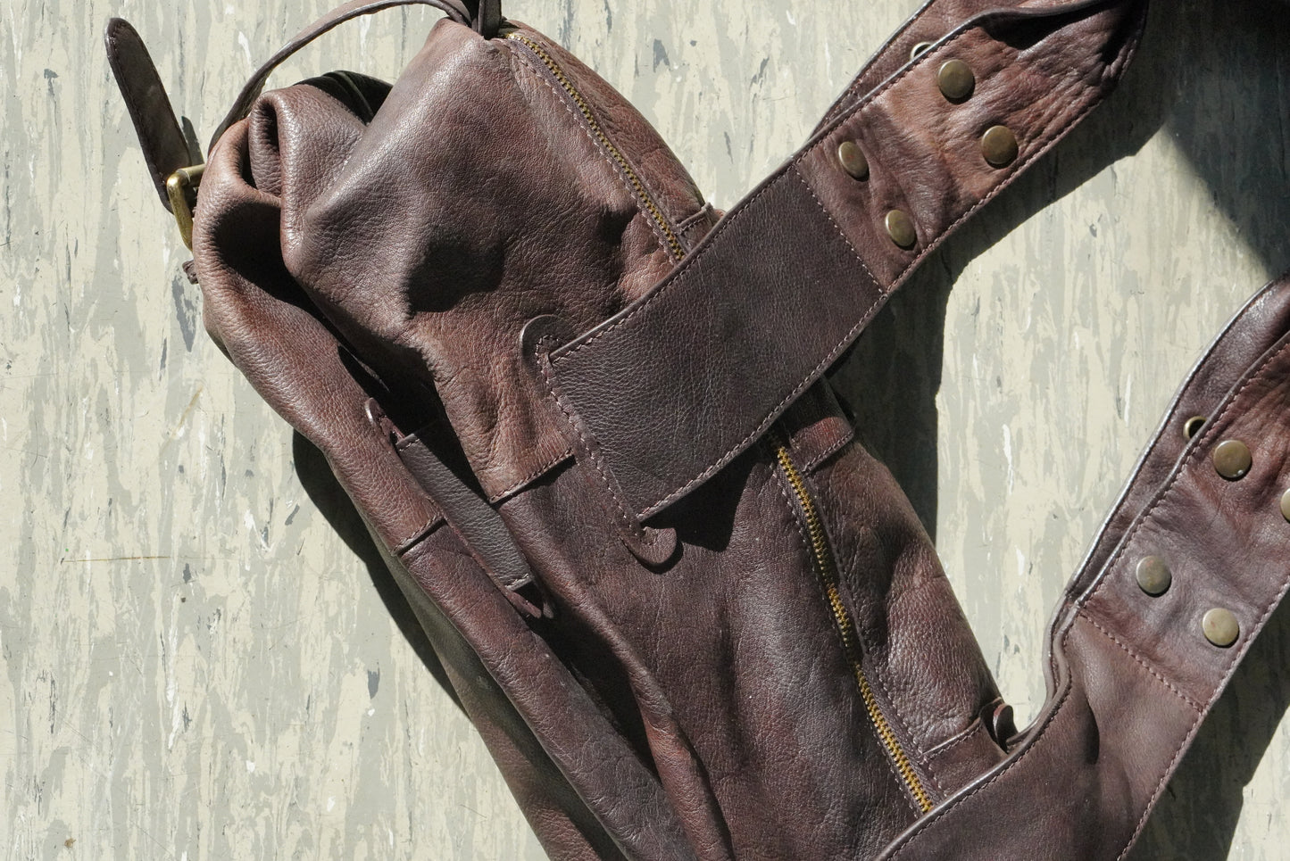 Dolce & Gabbana Vintage 2000s Brown Leather Shoulder Bag Slouchy