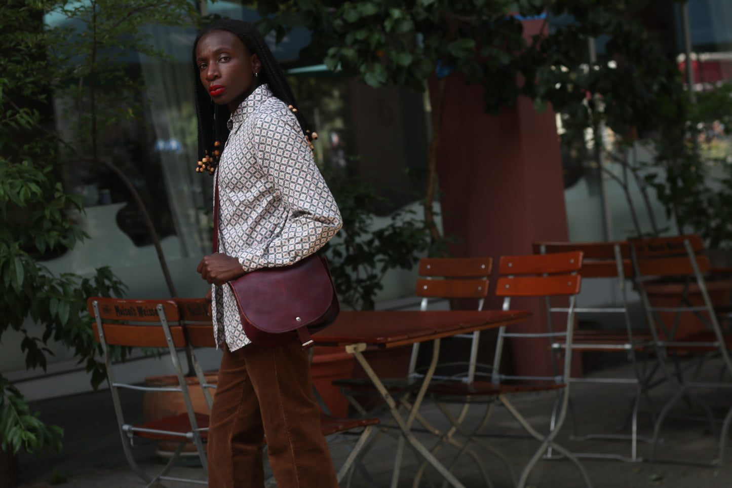Vintage Walbusch Geometric Print Shirt - 70s Patterned Blouse