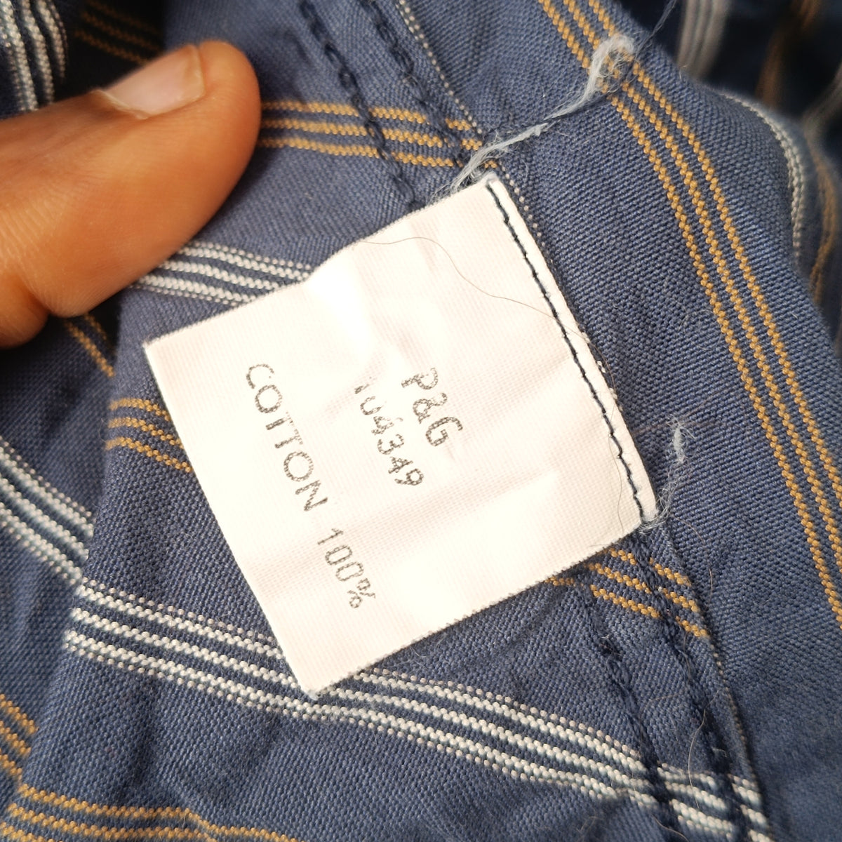 Vintage Striped Shirt | 90s Blue Cotton Button Down - Men XXL
