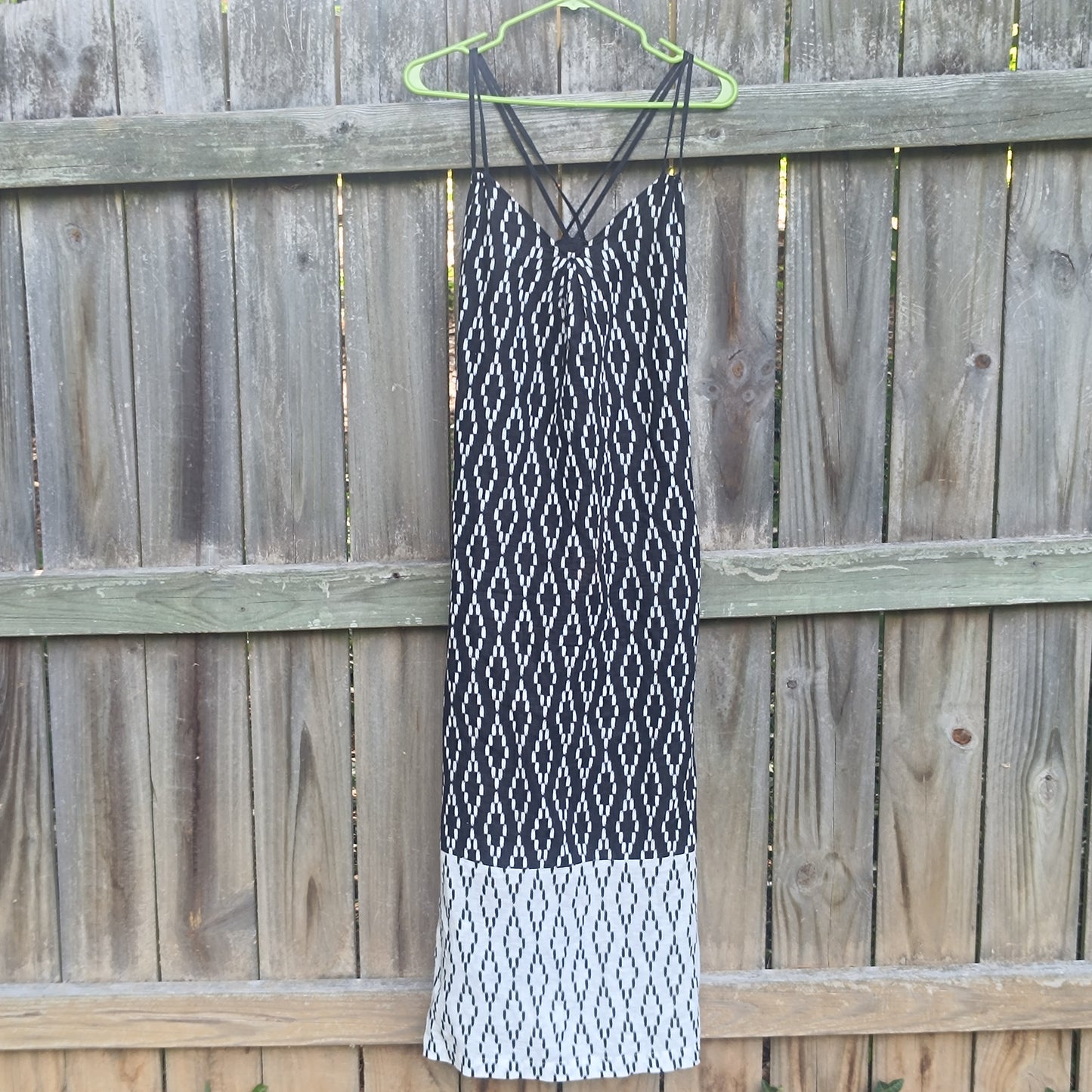 Vintage Banana Republic Cotton Linen Ikat Print Maxi Dress - Size 6
