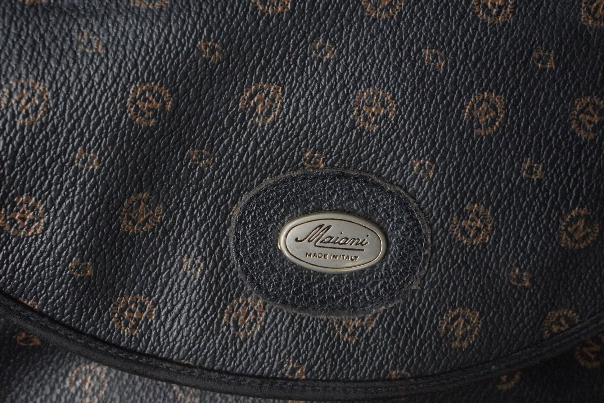 Maiani Vintage 80s Monogram Crossbody Bag - Made in Italy
