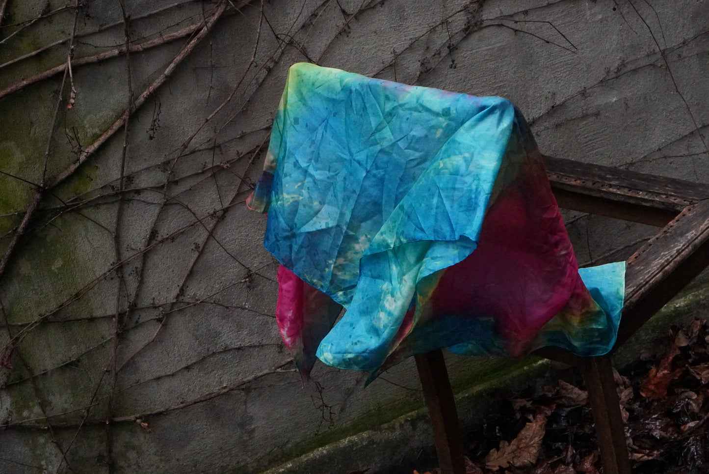 The Kaleidoscope Scarf - Vintage Tie-Dye Silk Feel Wrap