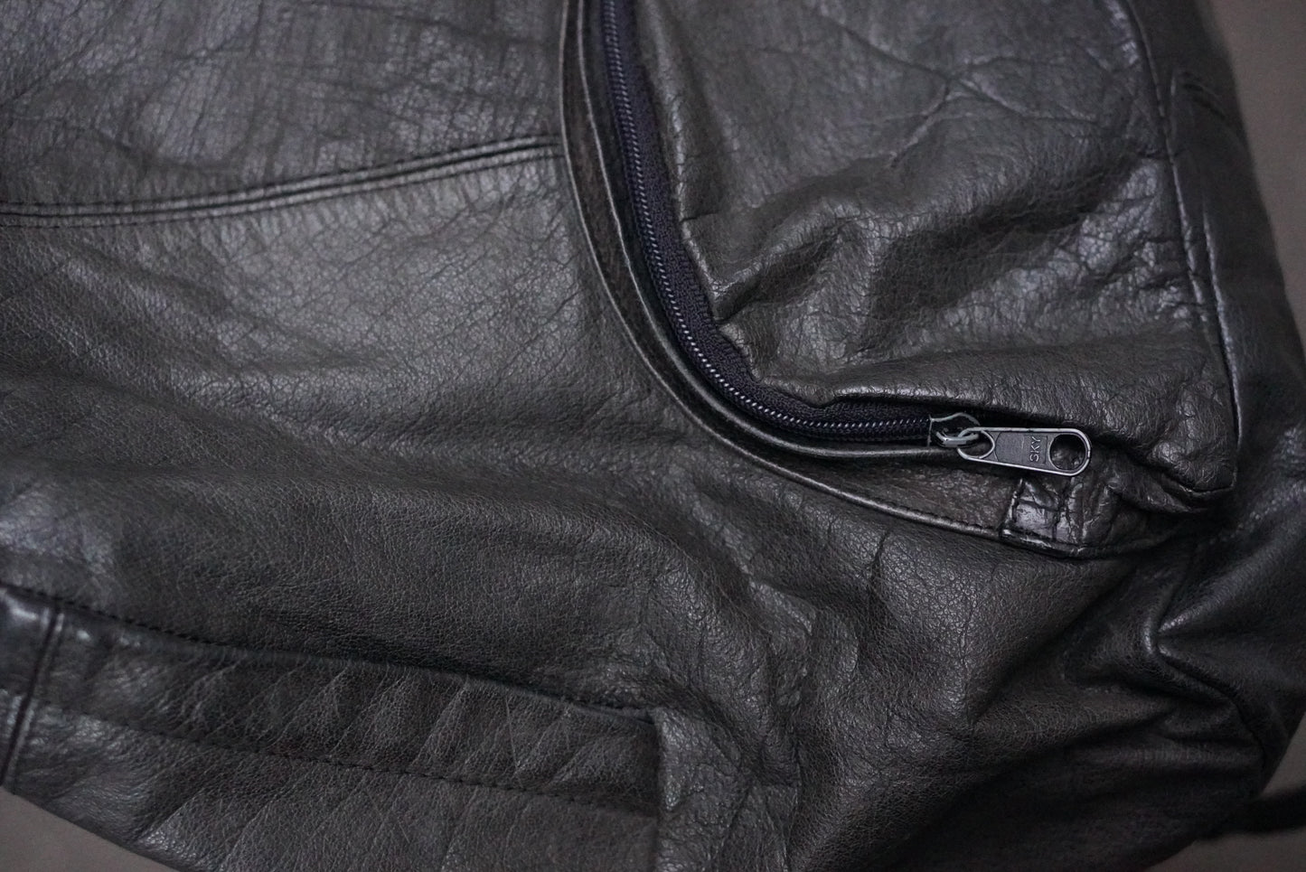 The Nomad Slouchy Vintage Leather Backpack - Obsidian