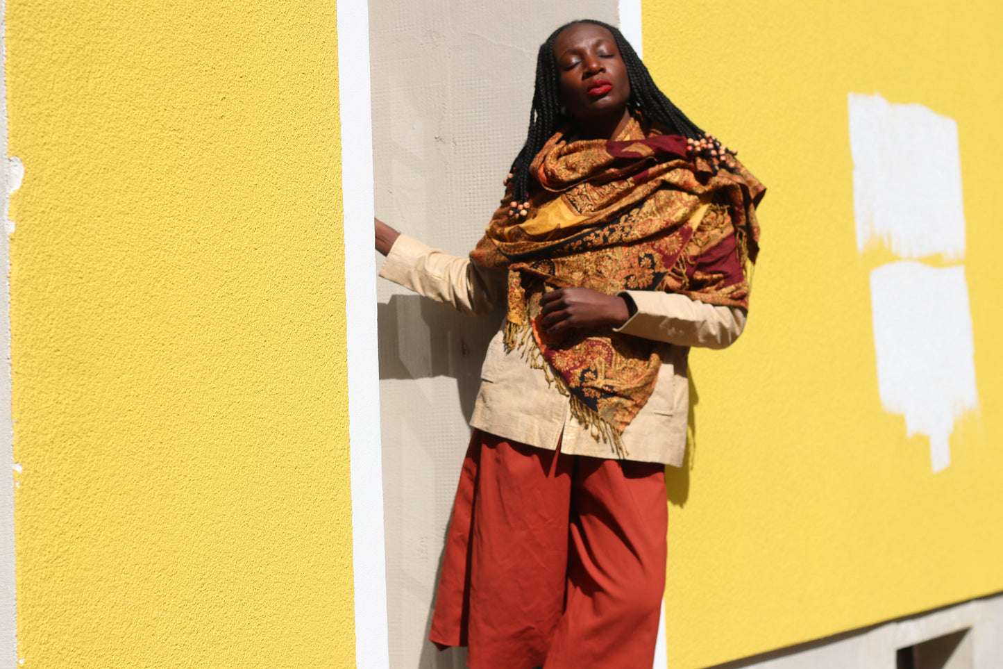 The Nomad Vintage Paisley Oversized Shawl Scarf
