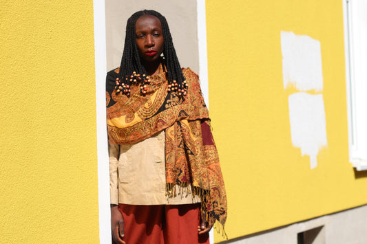 The Nomad Vintage Paisley Oversized Shawl Scarf