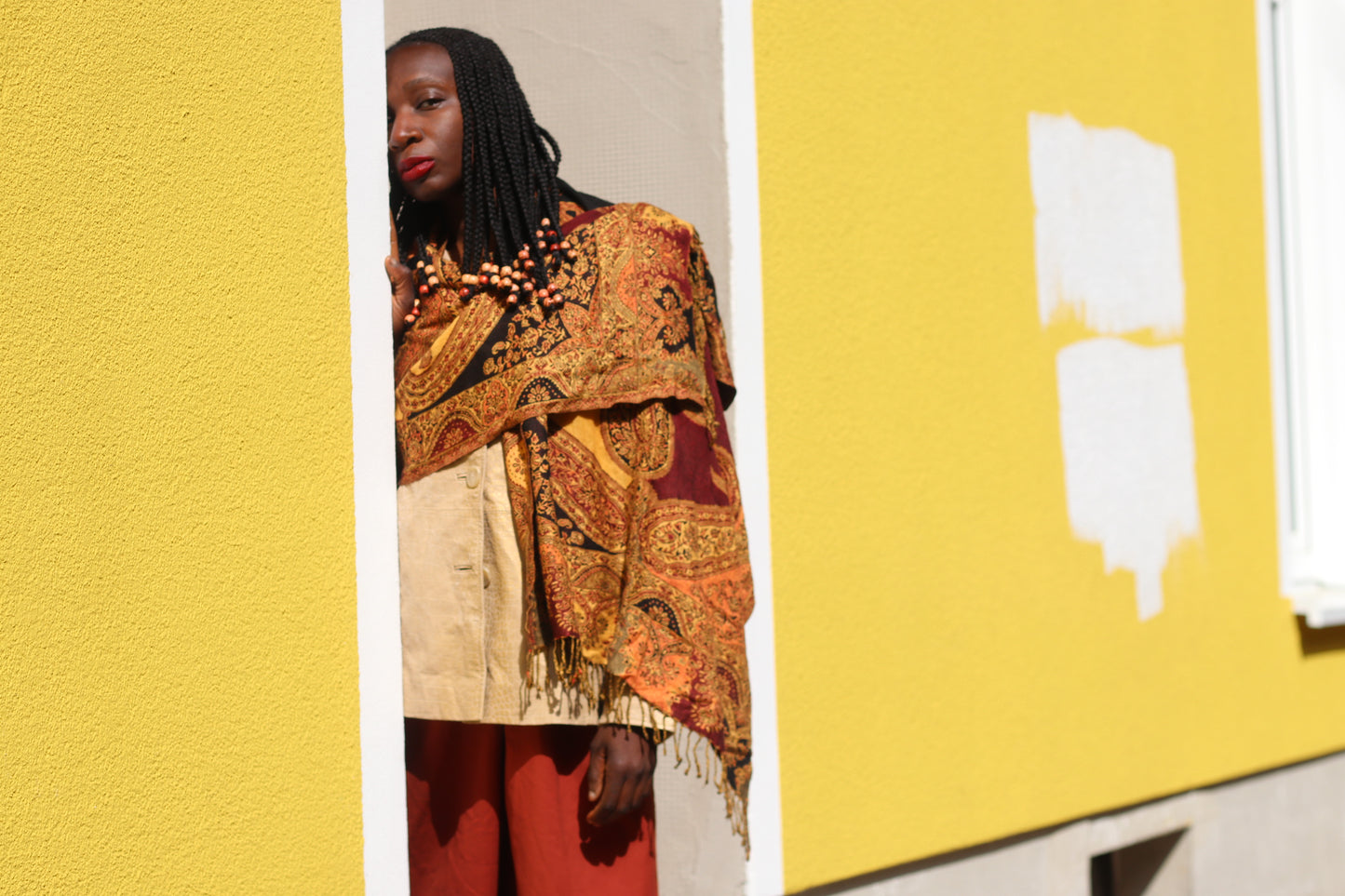 The Nomad Vintage Paisley Oversized Shawl Scarf
