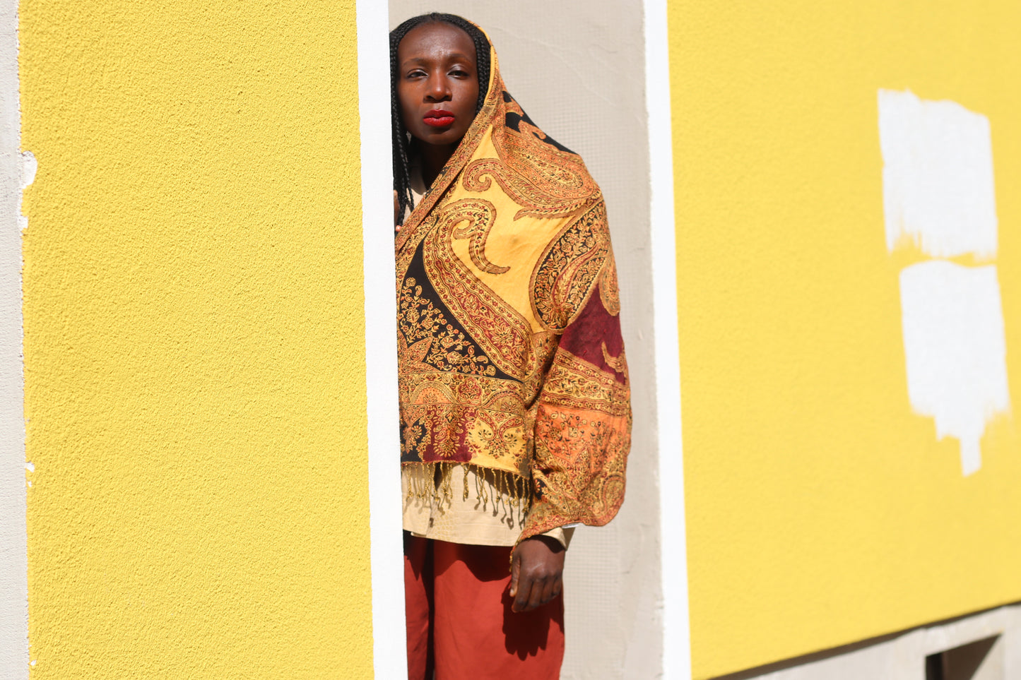 The Nomad Vintage Paisley Oversized Shawl Scarf