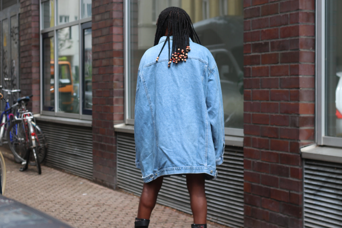 Vintage 90s Oversized Light Wash Denim Jacket - Boyfriend Fit