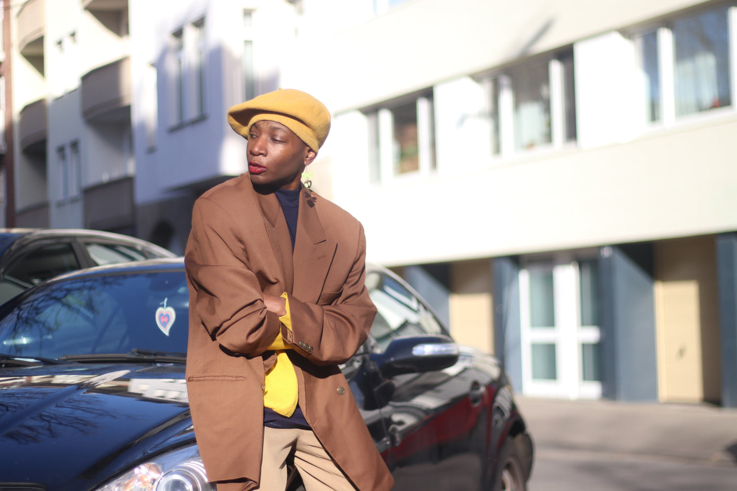 90s Wool blend Oversized blazer| Vintage Unisex blazer| Minimalist Chic Suit Jacket