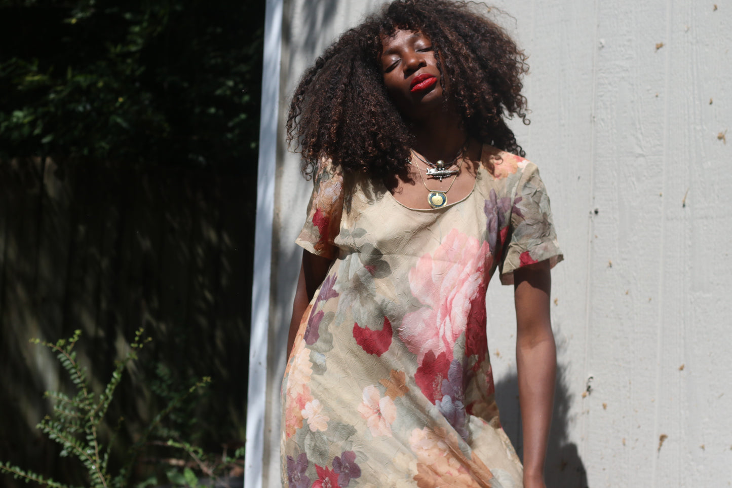 Vintage Jessica Howard Floral Rayon Dress - Maxi Romantic Cottagecore Dress