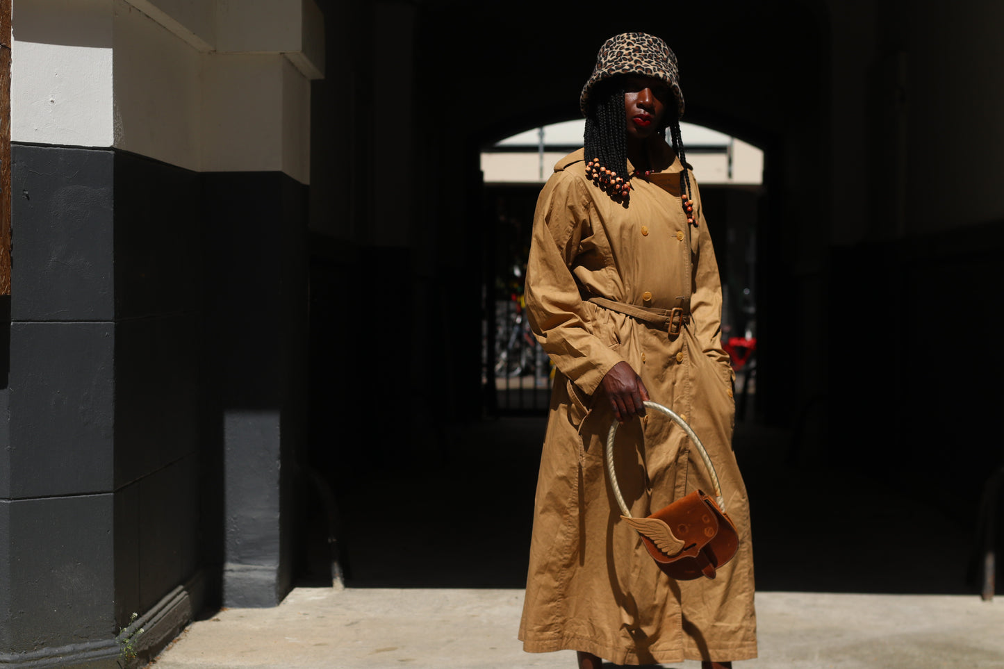 Vintage Calvin Klein Double-Breasted Trench Coat - Tan (90s Archive)