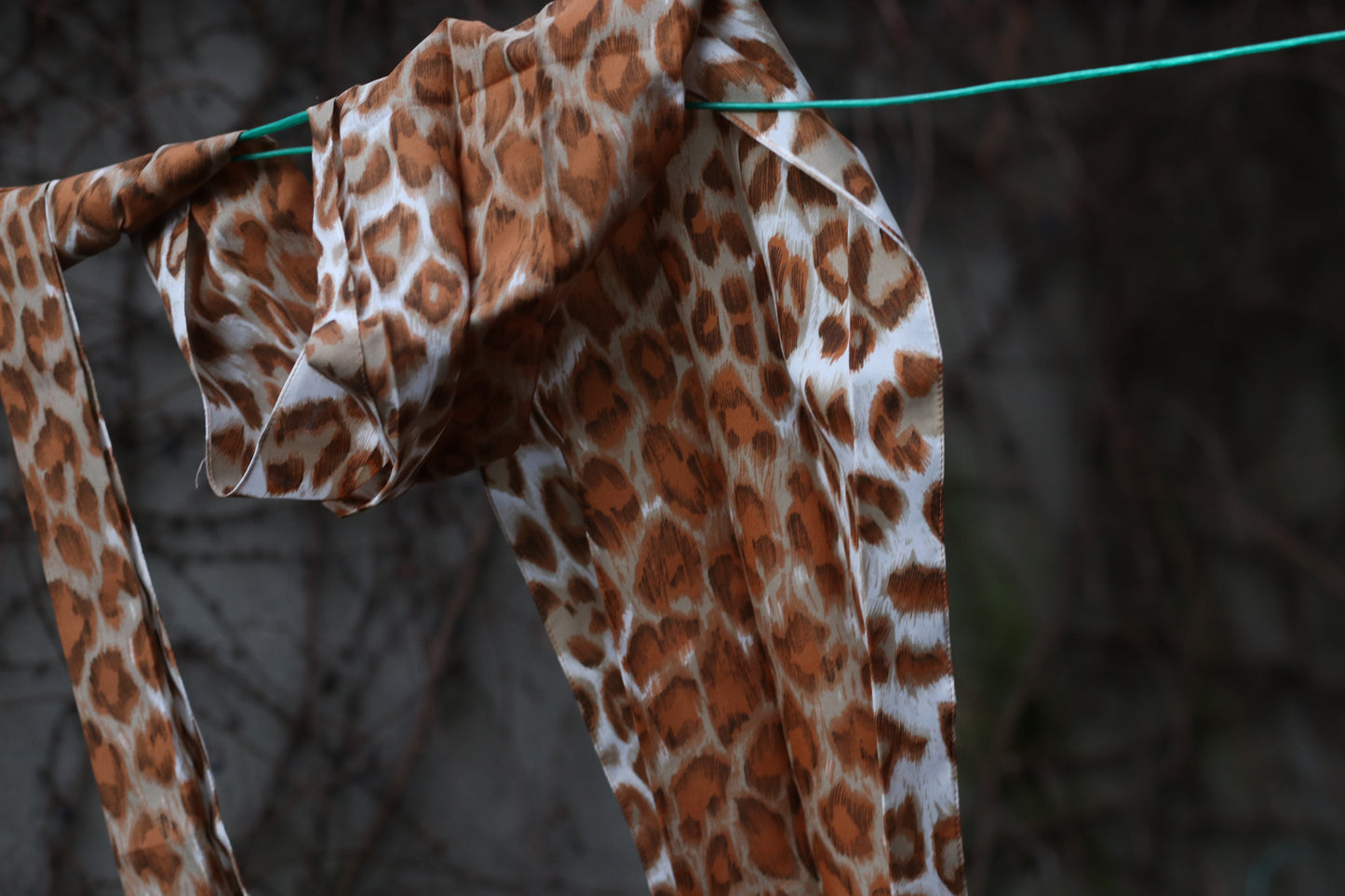 The Archive Leopard Scarf - Vintage Silky Wrap