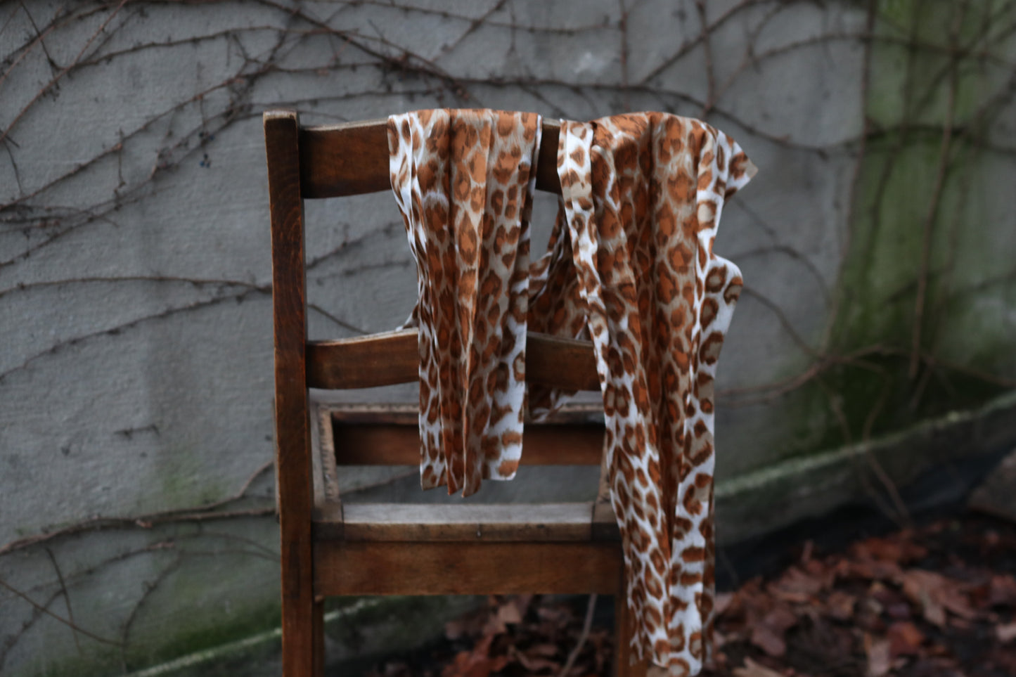 The Archive Leopard Scarf - Vintage Silky Wrap