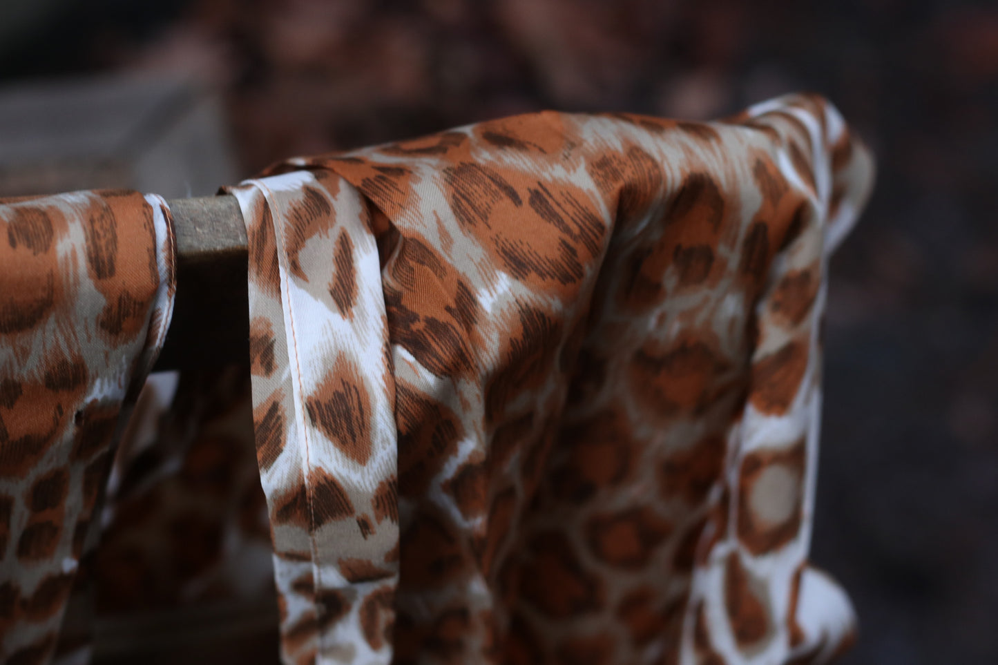 The Archive Leopard Scarf - Vintage Silky Wrap