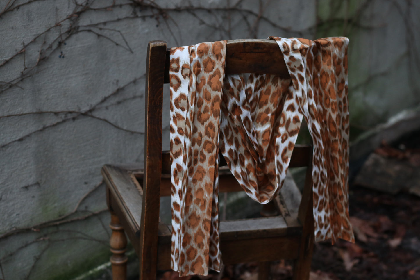 The Archive Leopard Scarf - Vintage Silky Wrap