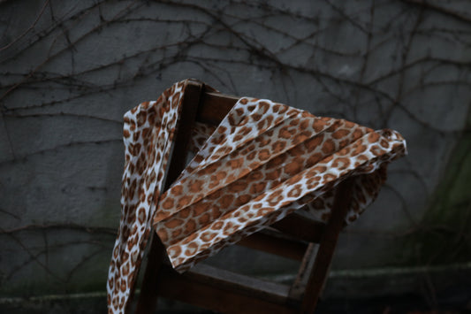 The Archive Leopard Scarf - Vintage Silky Wrap
