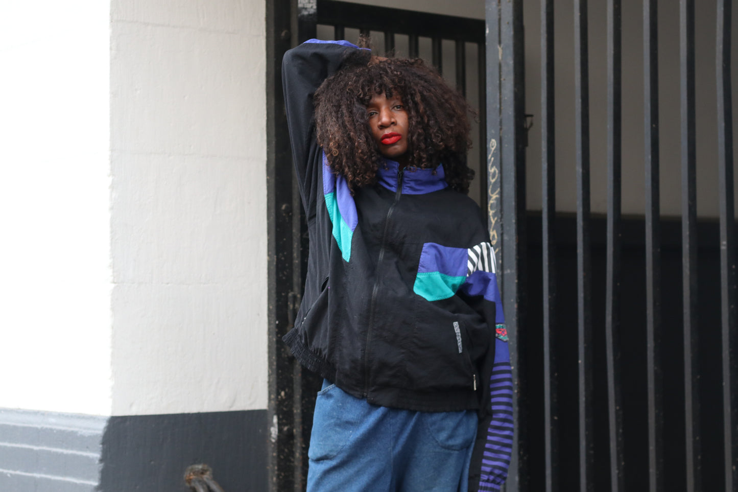 The Retro Remix: 90s Colorblock Oversized Windbreaker