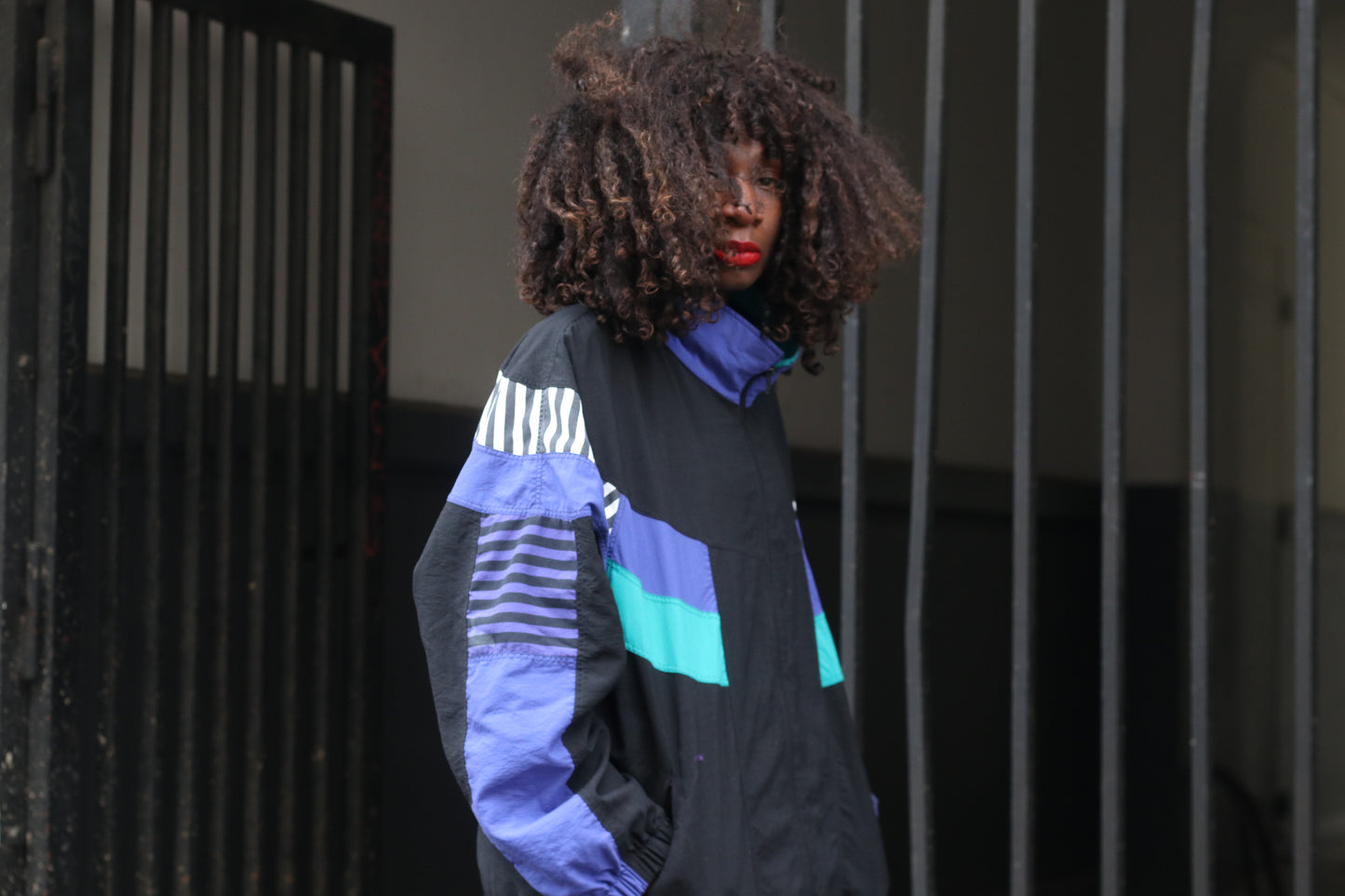 The Retro Remix: 90s Colorblock Oversized Windbreaker