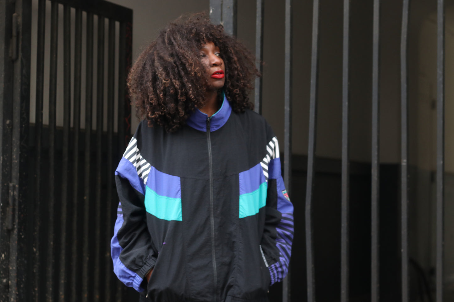 The Retro Remix: 90s Colorblock Oversized Windbreaker