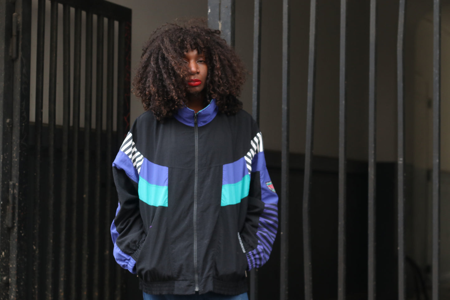 The Retro Remix: 90s Colorblock Oversized Windbreaker