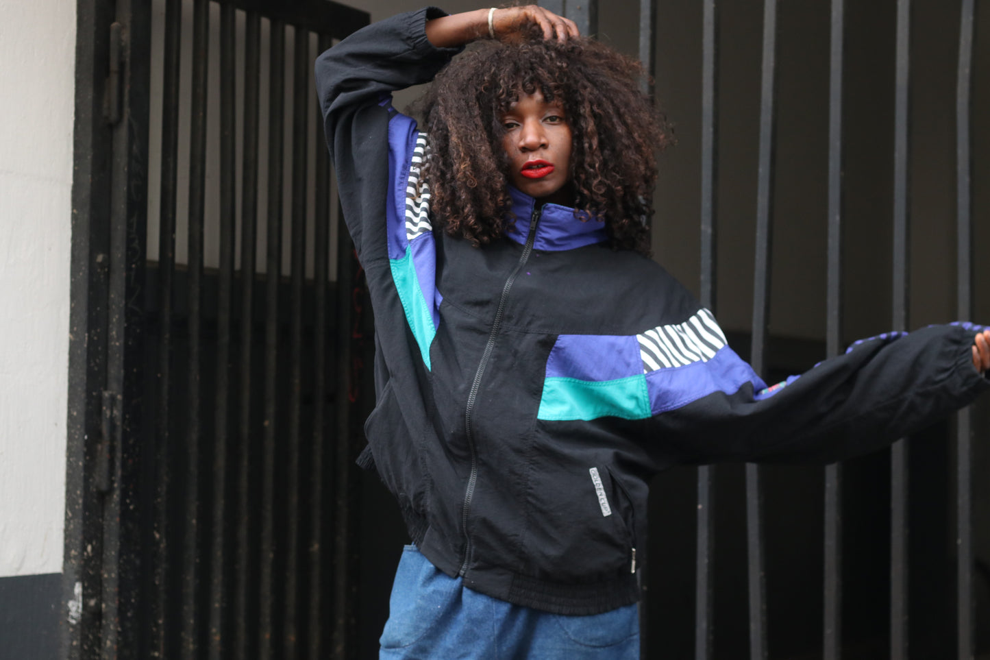The Retro Remix: 90s Colorblock Oversized Windbreaker