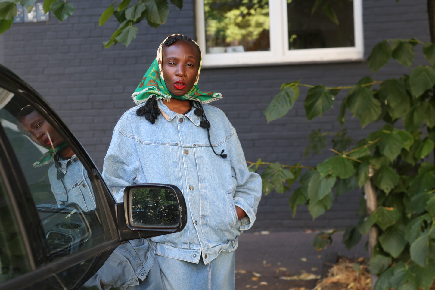 Vintage 90s Oversized Denim Jacket - Light Wash Bomber Trucker