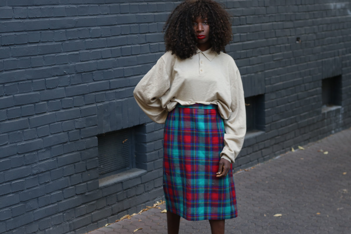 Vintage Beige Knit Polo Sweater | 90s Minimalist Wool Silk Cashmere | XL