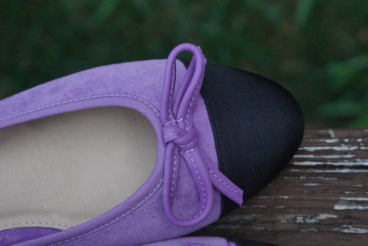 Steve Madden Vintage 90s Purple Suede Cap Toe Ballet Flats Size US8